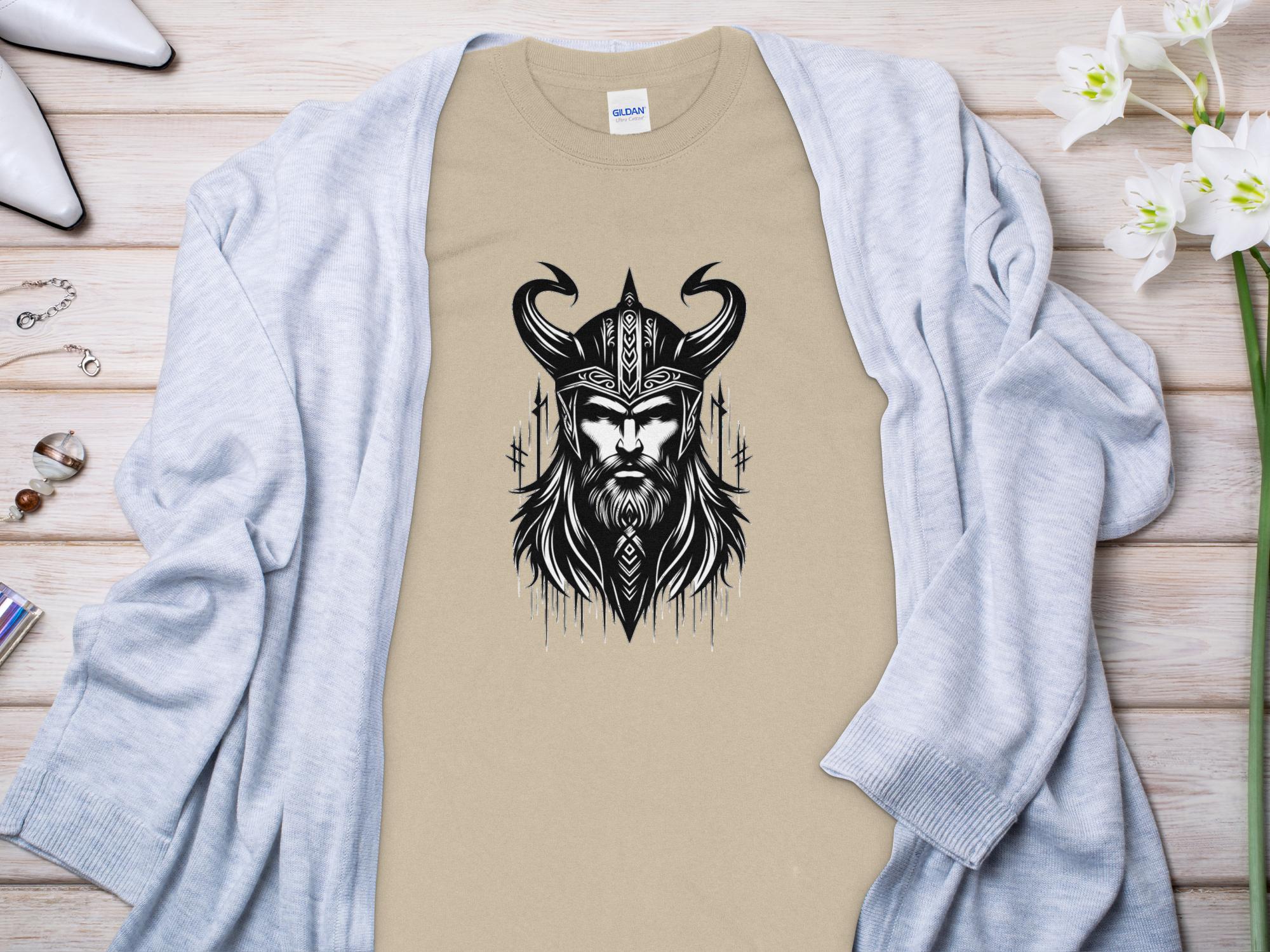 Viking Zeal - Coloured Gildan Long Sleeve Realistic Norse Talisman Men Women Unisex Valhalla Tee Graphic Design