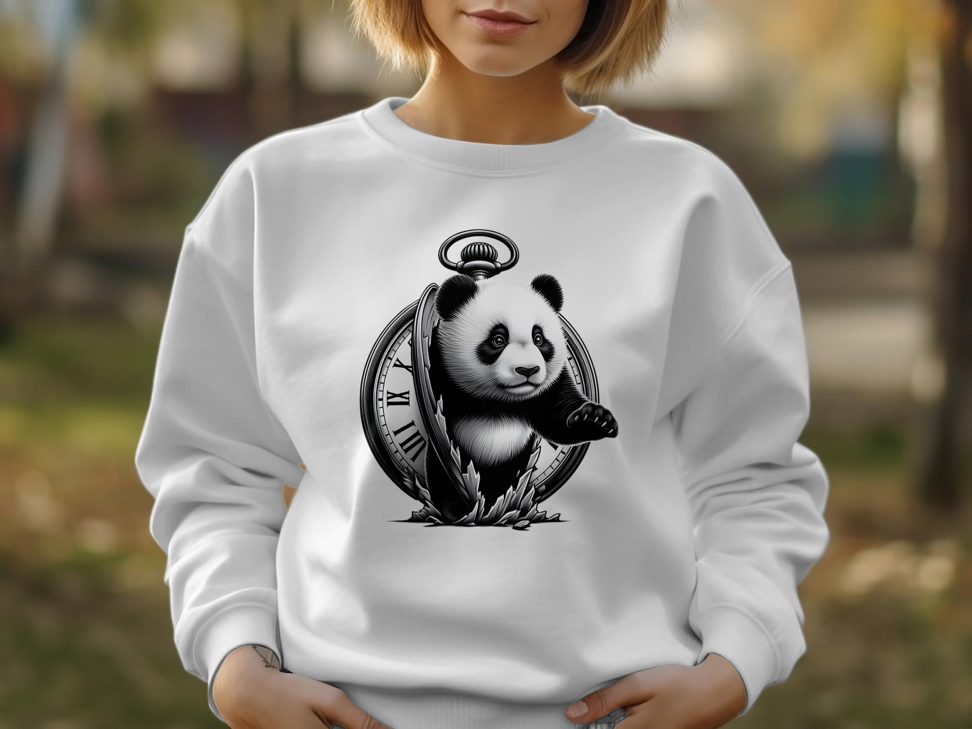 Panda - Coloured Gildan Sweatshirt Realistic Animal Talisman Unisex Cute Tee Graphic Design