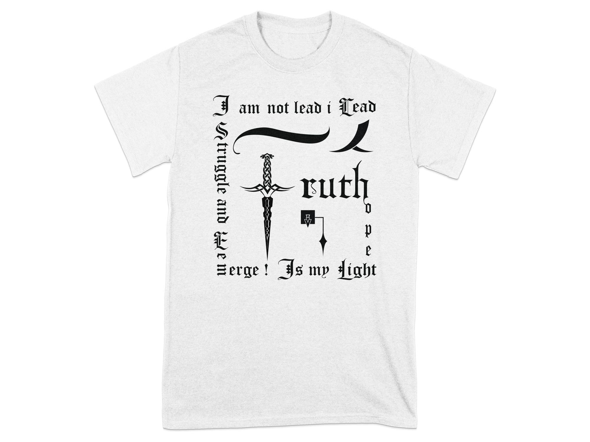 Truth Empowerment - White Gildan T Shirt Inspirational Talisman Men Women Unisex Tee Graphic Design