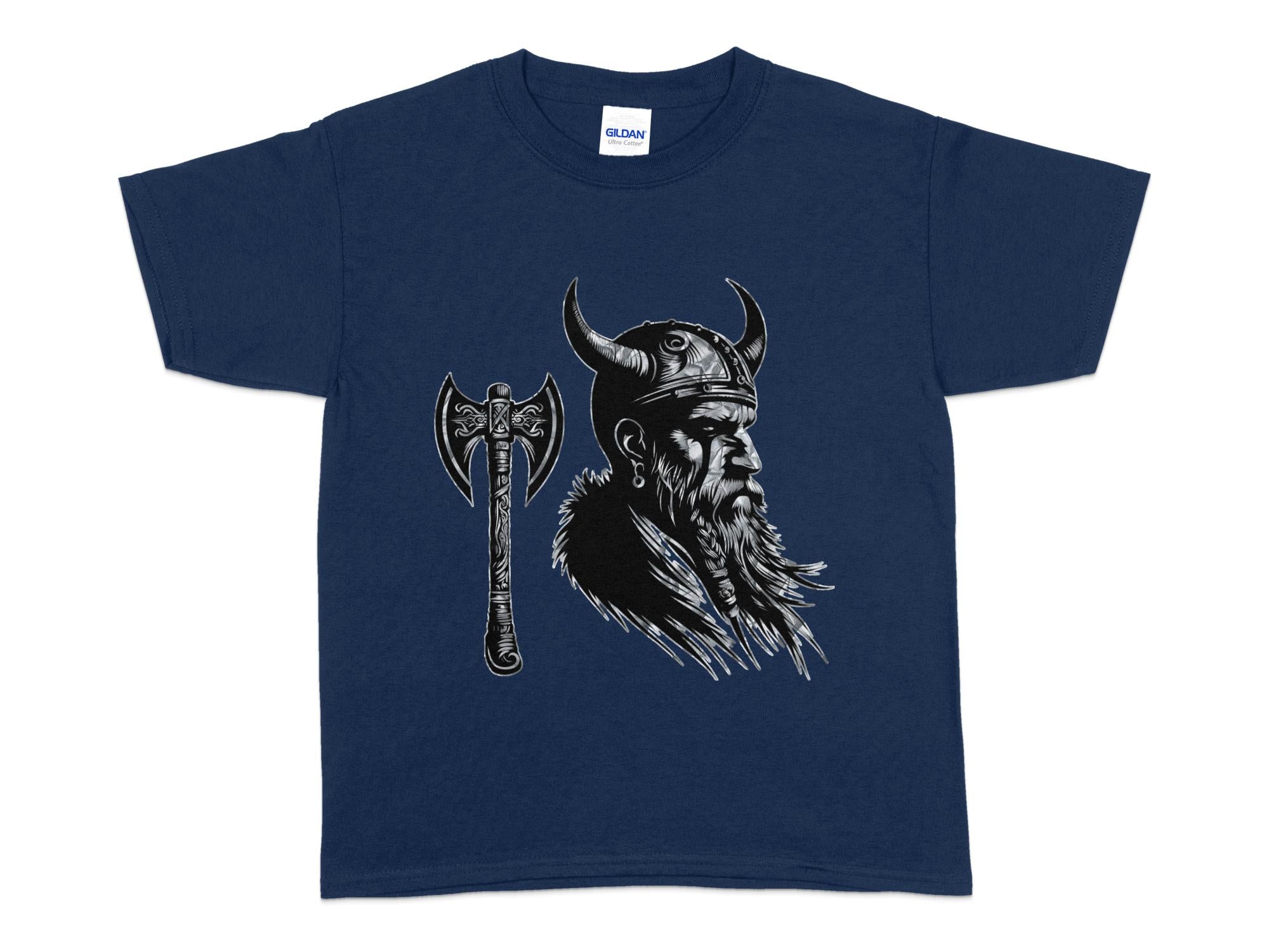 Viking Knowledge - Coloured Gildan Kids T Shirt Norse Talisman Unisex Valhalla Tee