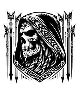 Grim Reaper - Digital Art | PNG, JPEG & SVG | Instant Download for Apparel, Décor and Wall Art