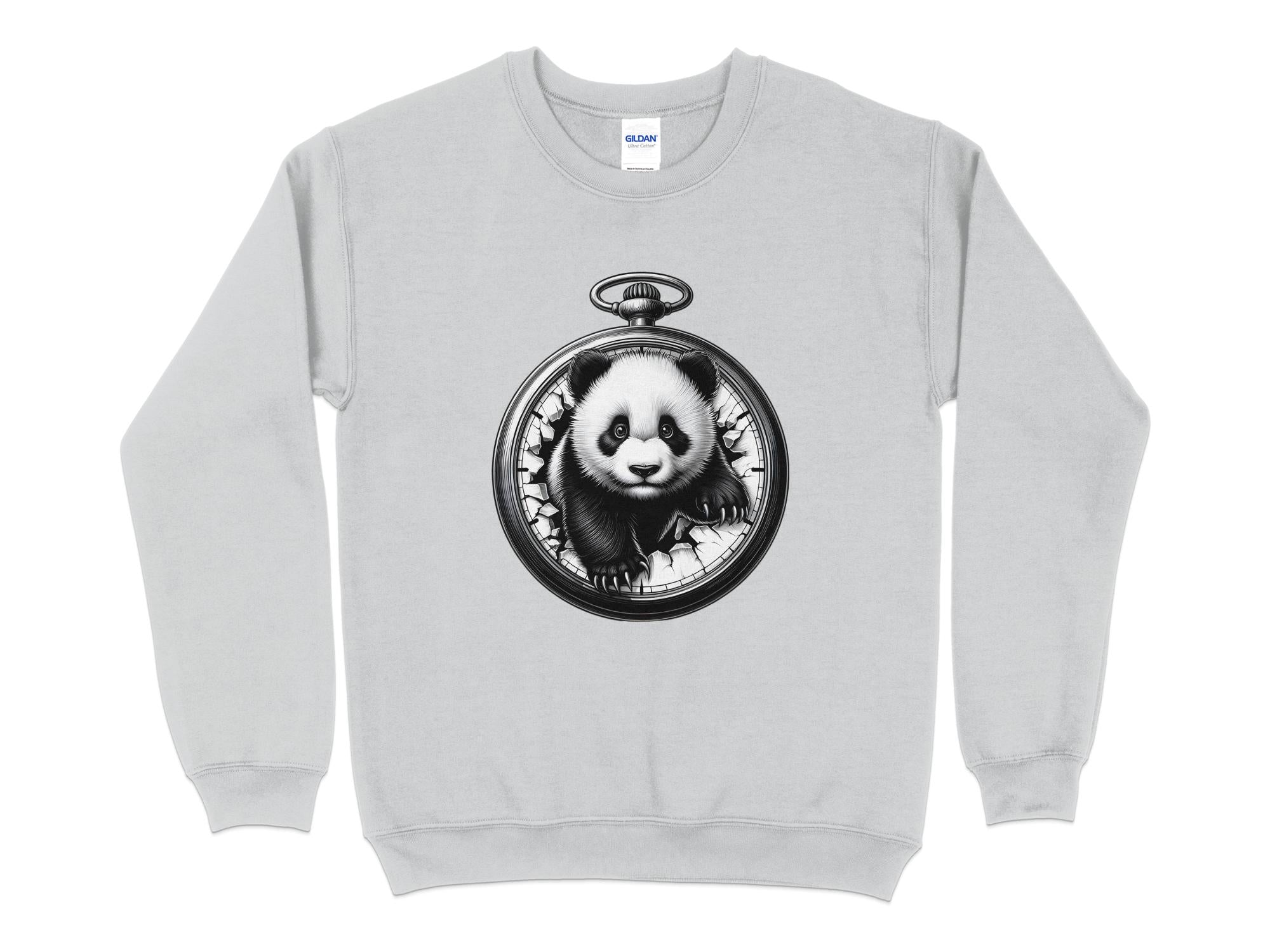 Panda - Coloured Gildan Sweatshirt Realistic Animal Talisman Unisex Cute Tee Graphic Design