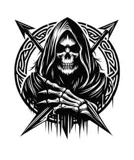 Grim Reaper - Digital Art | PNG, JPEG & SVG | Instant Download for Apparel, Décor and Wall Art