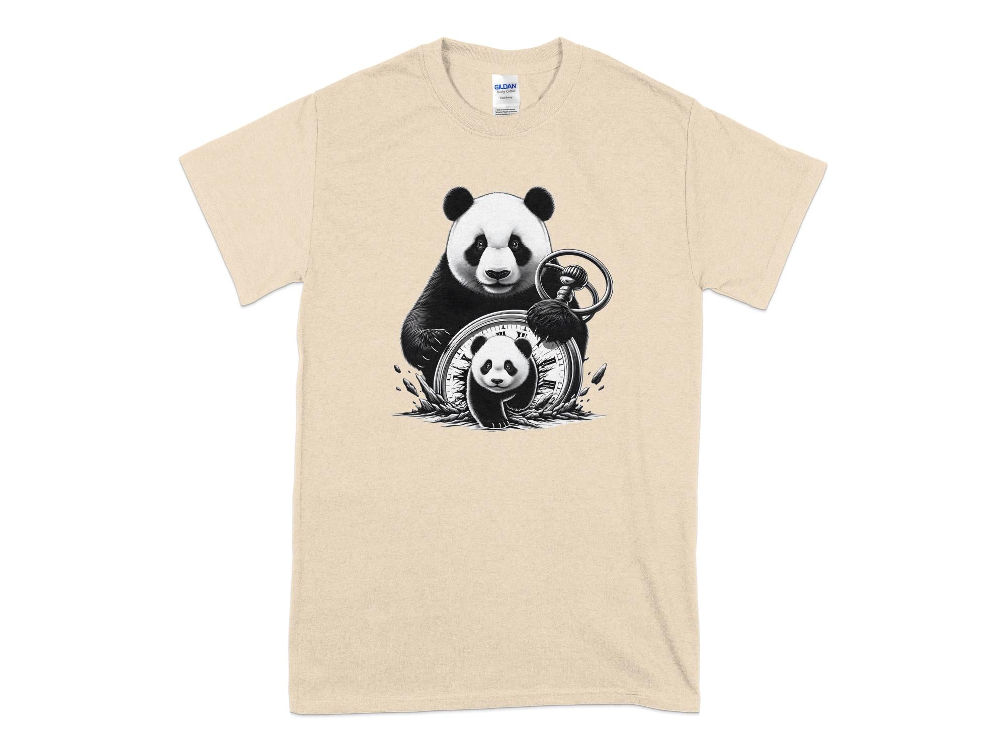 Panda - Coloured Gildan T-Shirt Realistic Animal Talisman Unisex Cute Tee Graphic Design