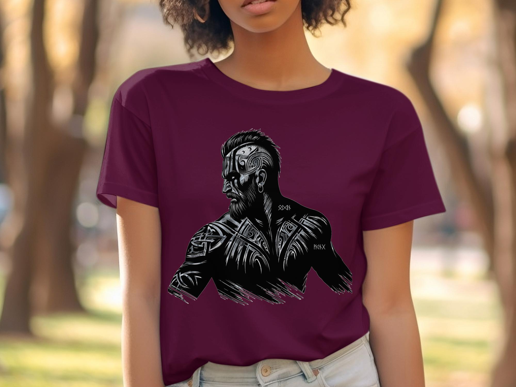 Viking Bravery - Coloured Gildan T Shirt Norse Talisman Men Women Unisex Valhalla Tee