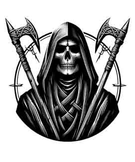 Grim Reaper - Digital Art | PNG, JPEG & SVG | Instant Download for Apparel, Décor and Wall Art