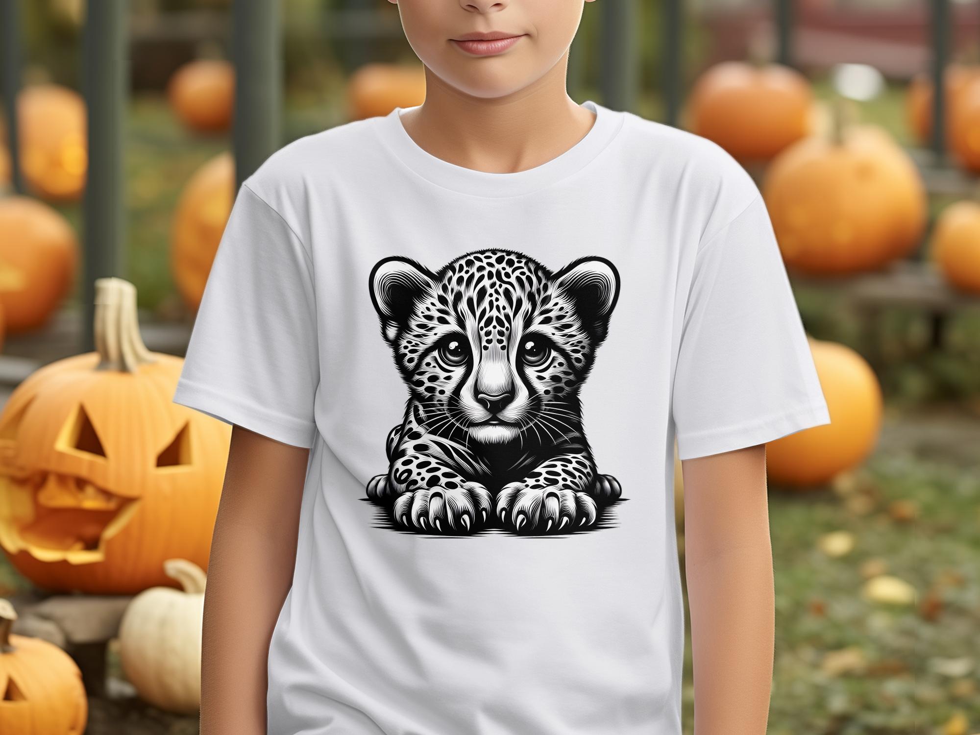 Cheetah World - Coloured Gildan Kids T-Shirt Realistic Animal Talisman Unisex Cute Tee Graphic Design