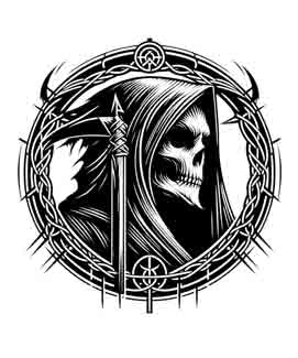 Grim Reaper - Digital Art | PNG, JPEG & SVG | Instant Download for Apparel, Décor and Wall Art