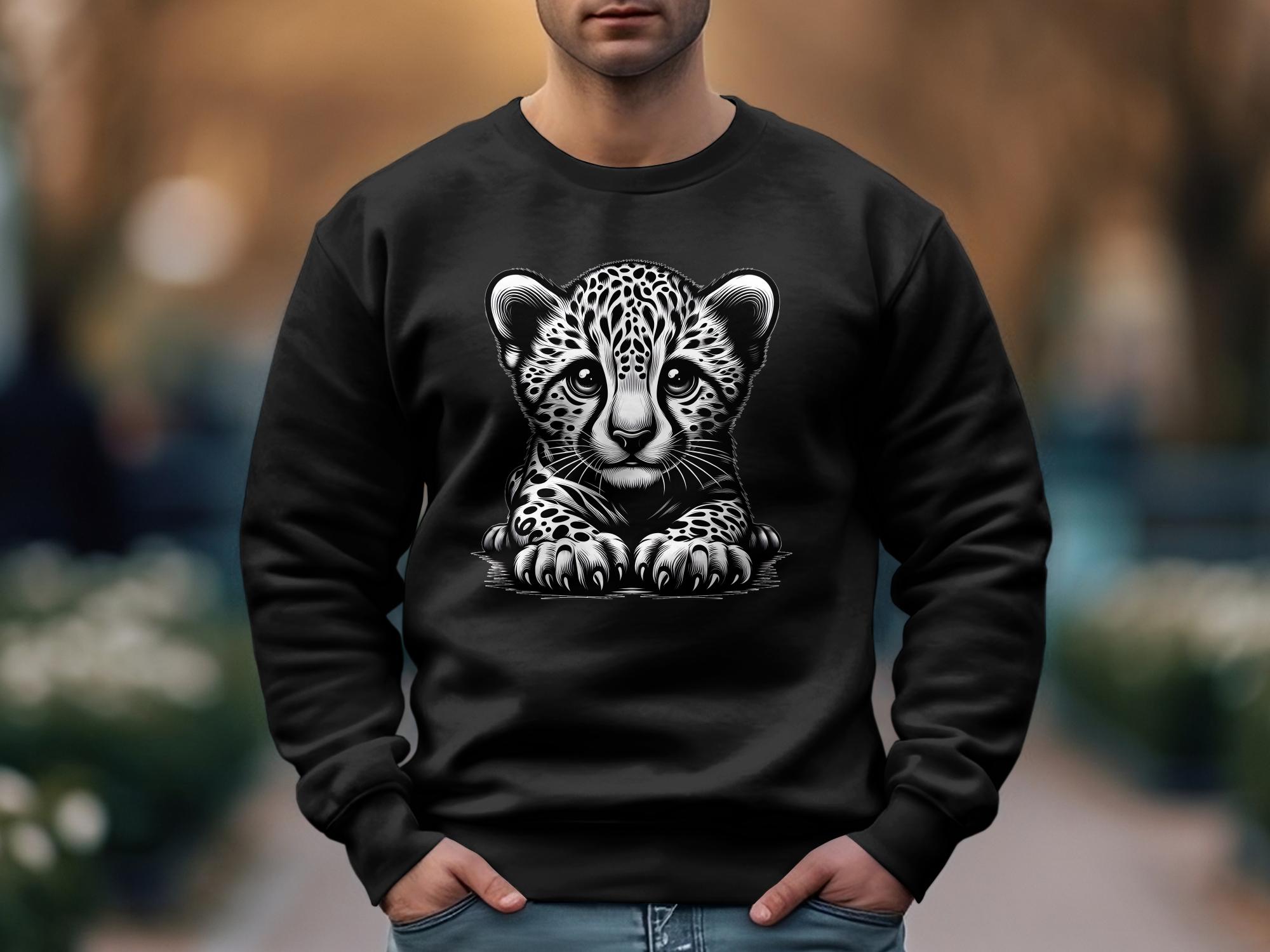 Cheetah World - Coloured Gildan Sweatshirt Realistic Animal Talisman Unisex Cute Tee Graphic Design