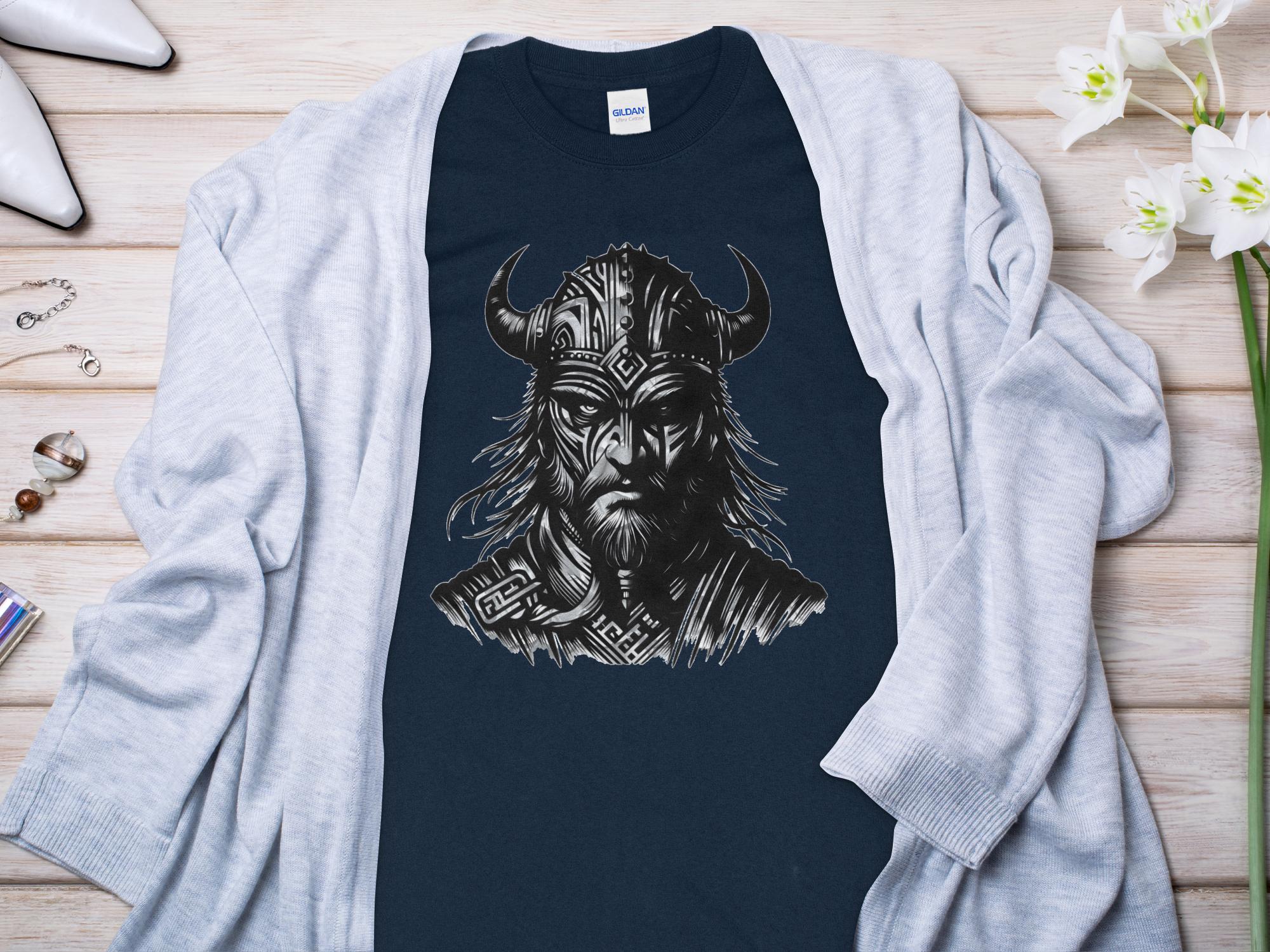 Viking Valour- Coloured Gildan Long Sleeve Norse Talisman Men Women Unisex Valhalla Tee