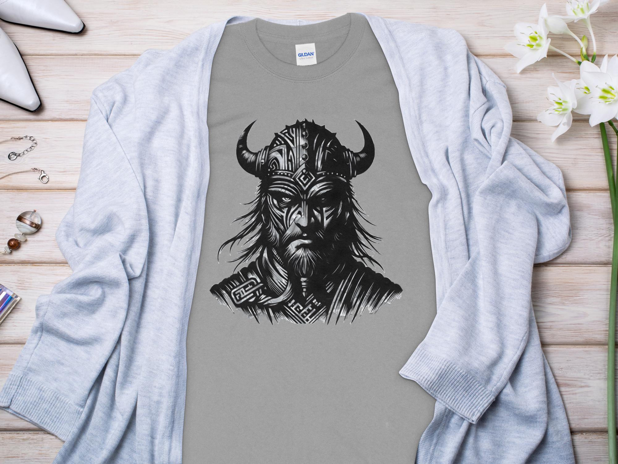 Viking Valour- Coloured Gildan Long Sleeve Norse Talisman Men Women Unisex Valhalla Tee