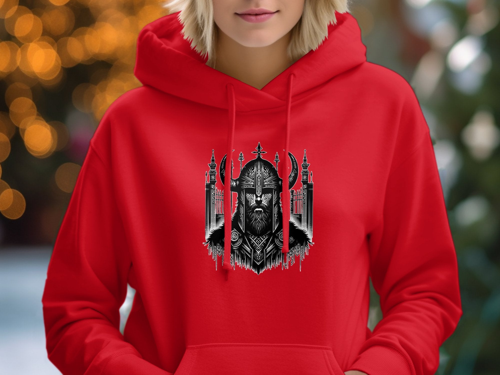 Viking Resolve - Coloured Gildan Hoodie Realistic Norse Talisman Men Women Unisex Valhalla Tee Graphic Design