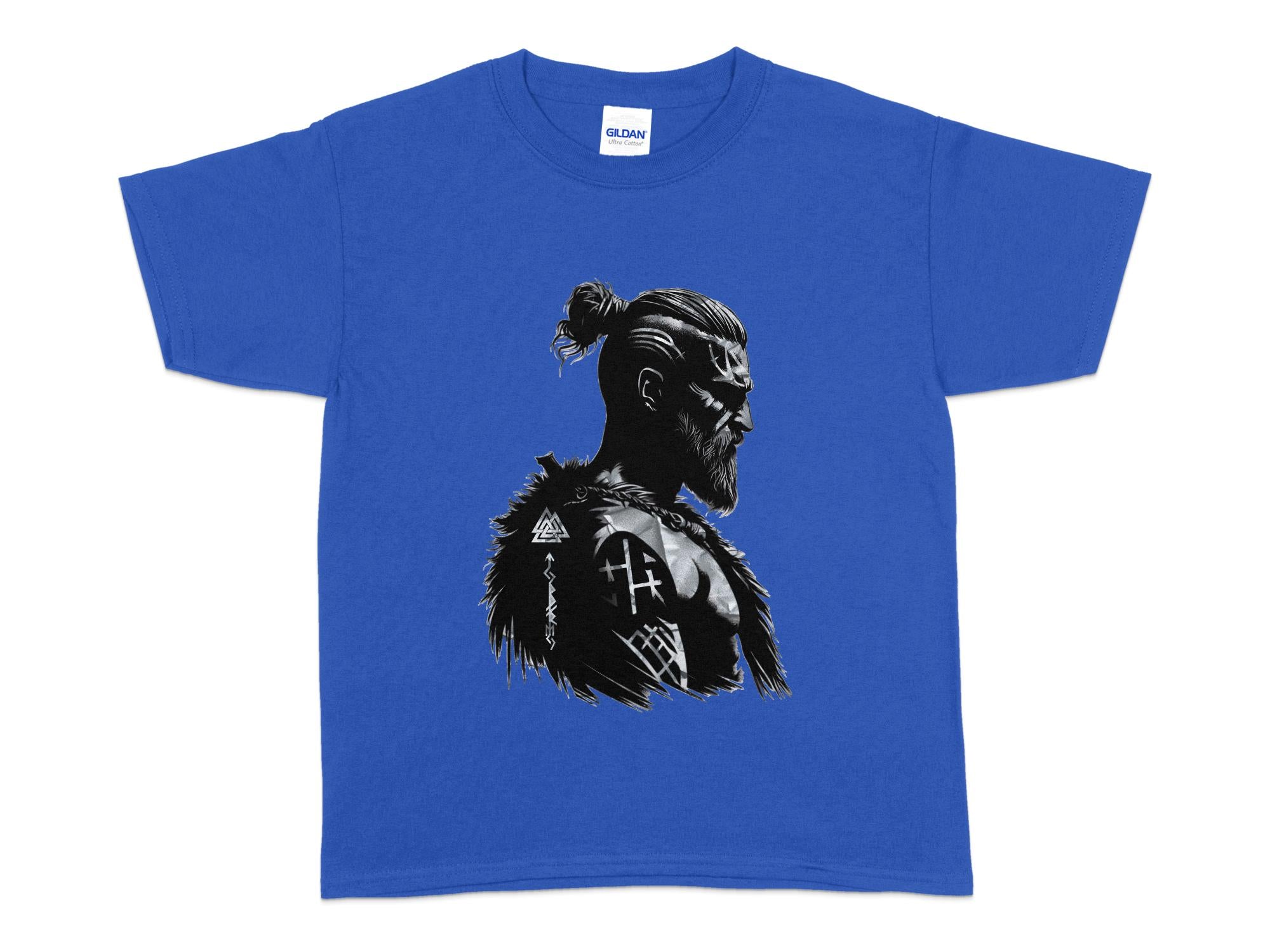 Viking Resilience- Coloured Gildan Kids T Shirt Norse Talisman Unisex Valhalla Tee