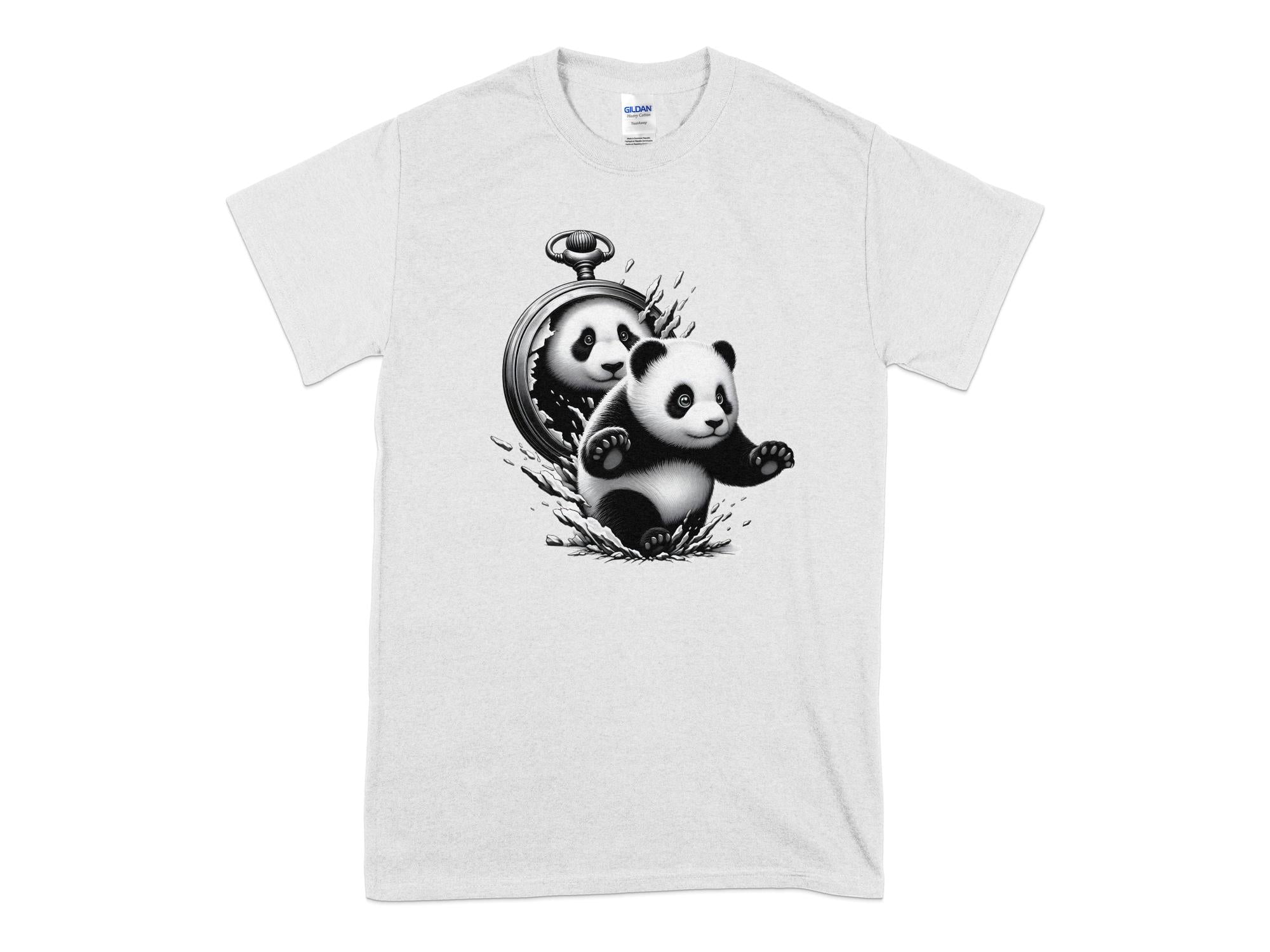 Panda - Coloured Gildan T-Shirt Realistic Animal Talisman Unisex Cute Tee Graphic Design