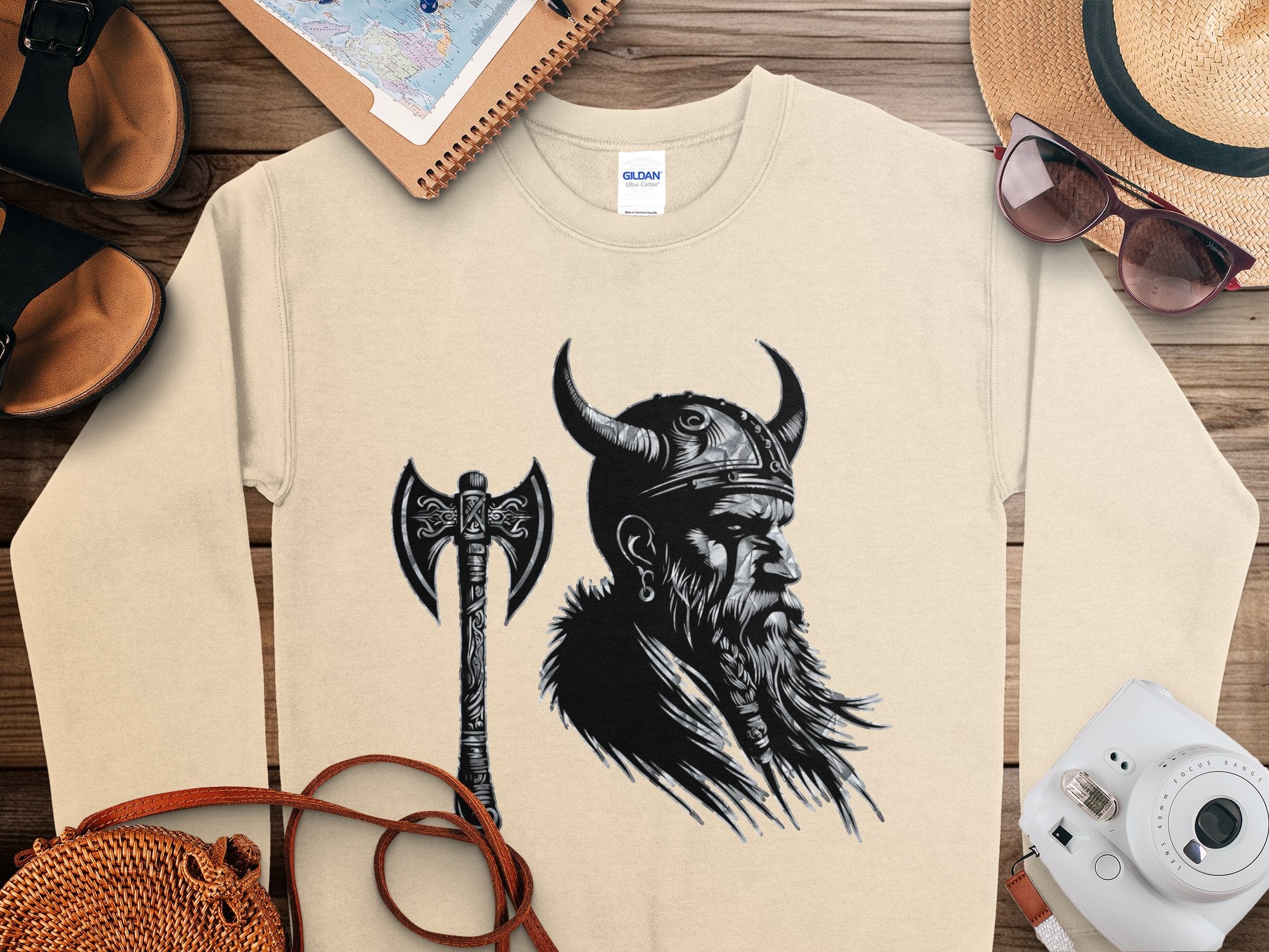 Viking Knowledge - Coloured Gildan Sweatshirt Norse Talisman Men Women Unisex Valhalla Tee