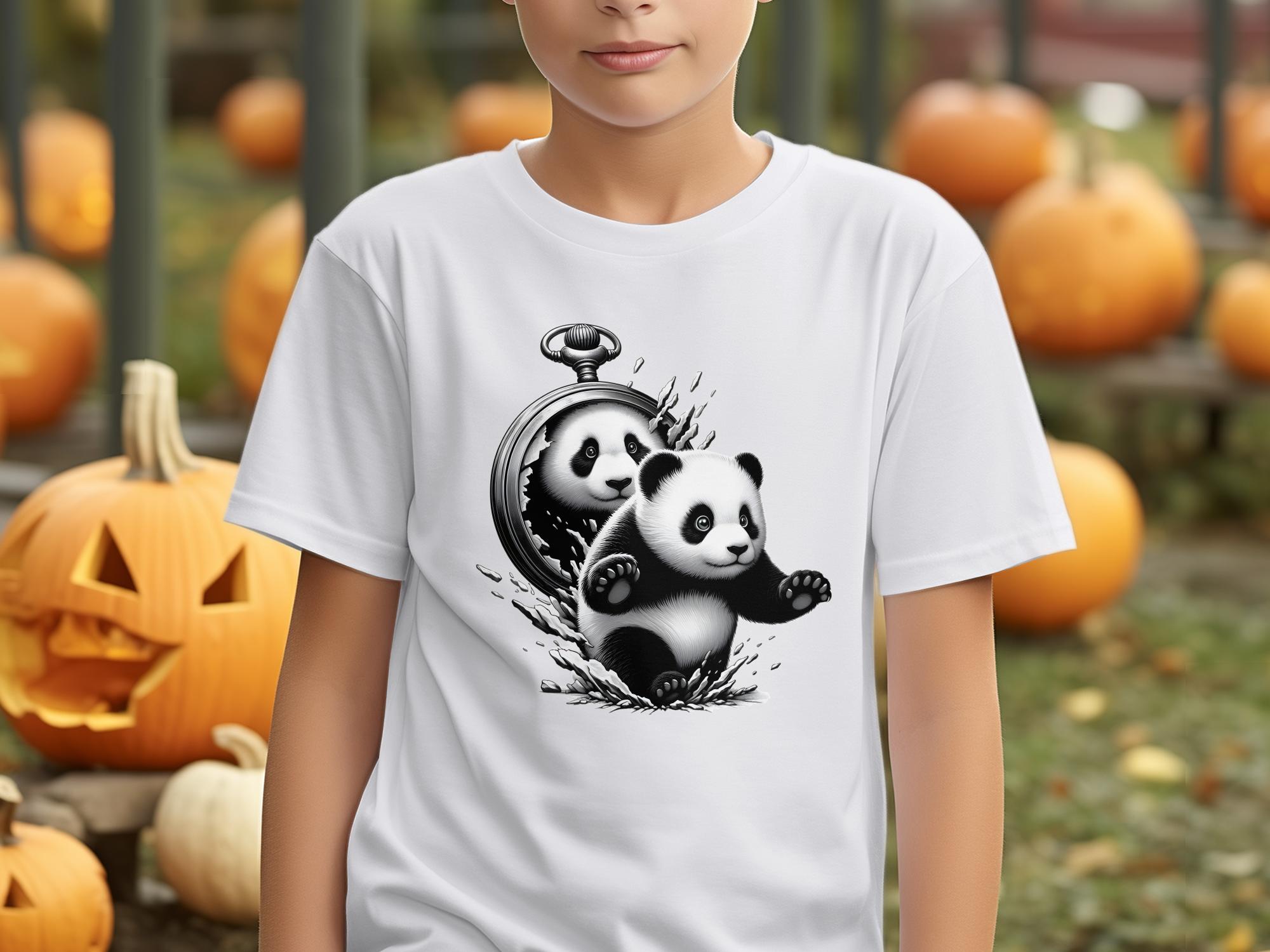 Panda - Coloured Kids T-Shirt Realistic Animal Talisman Unisex Cute Tee Graphic Design