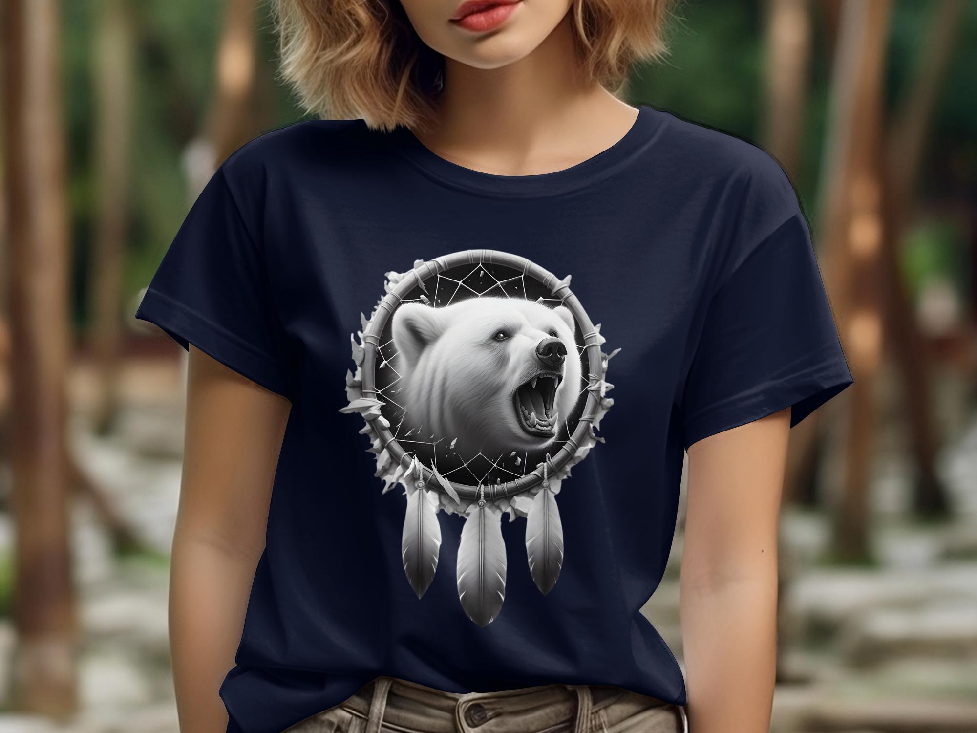 Dreamcatcher Bear - Coloured Gildan T-Shirt Realistic Native American Talisman Unisex Mythology Tee Graphic Design