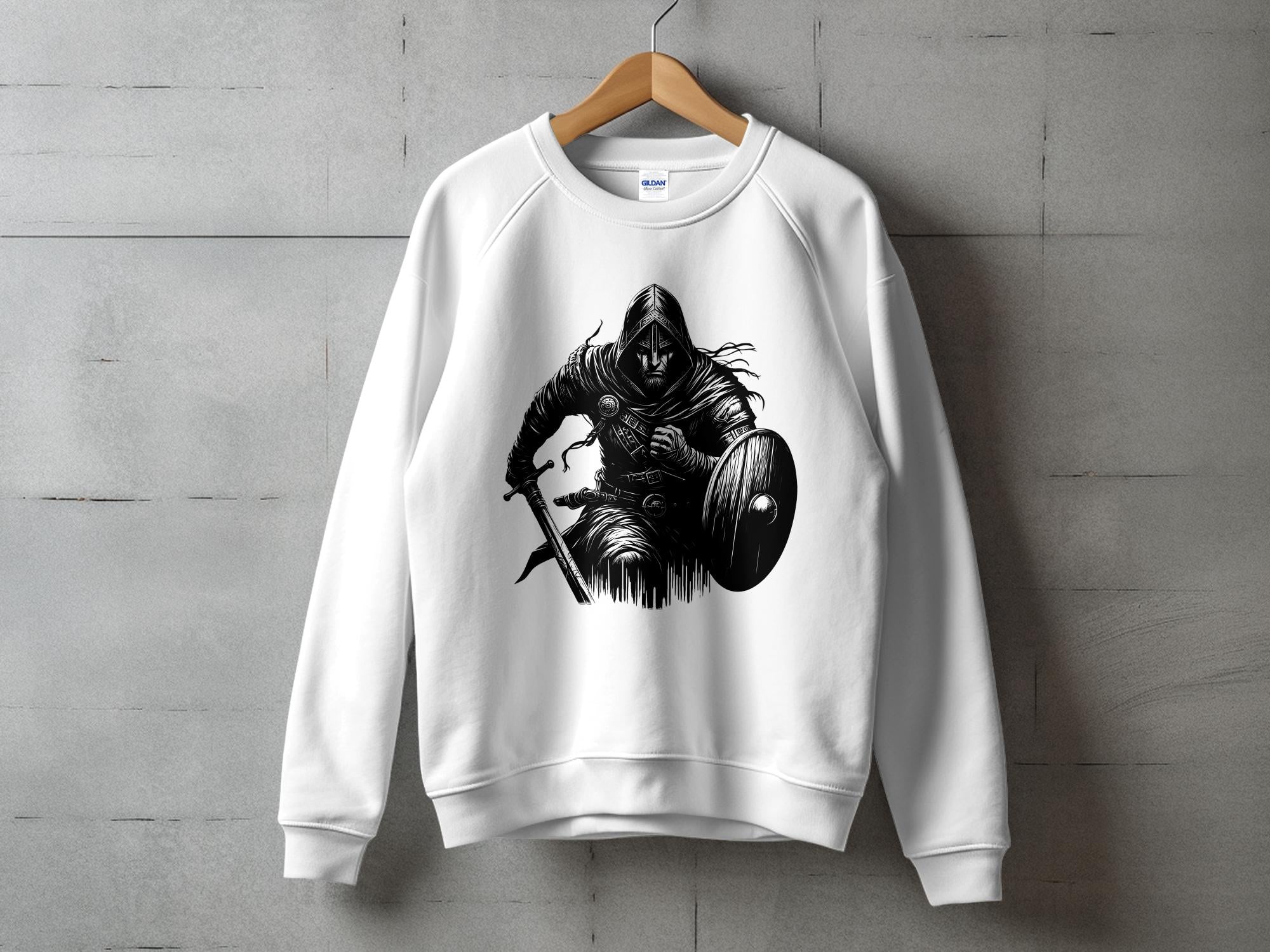 Viking Soldier - Coloured Gildan Sweatshirt Norse Talisman Men Women Unisex Valhalla Tee