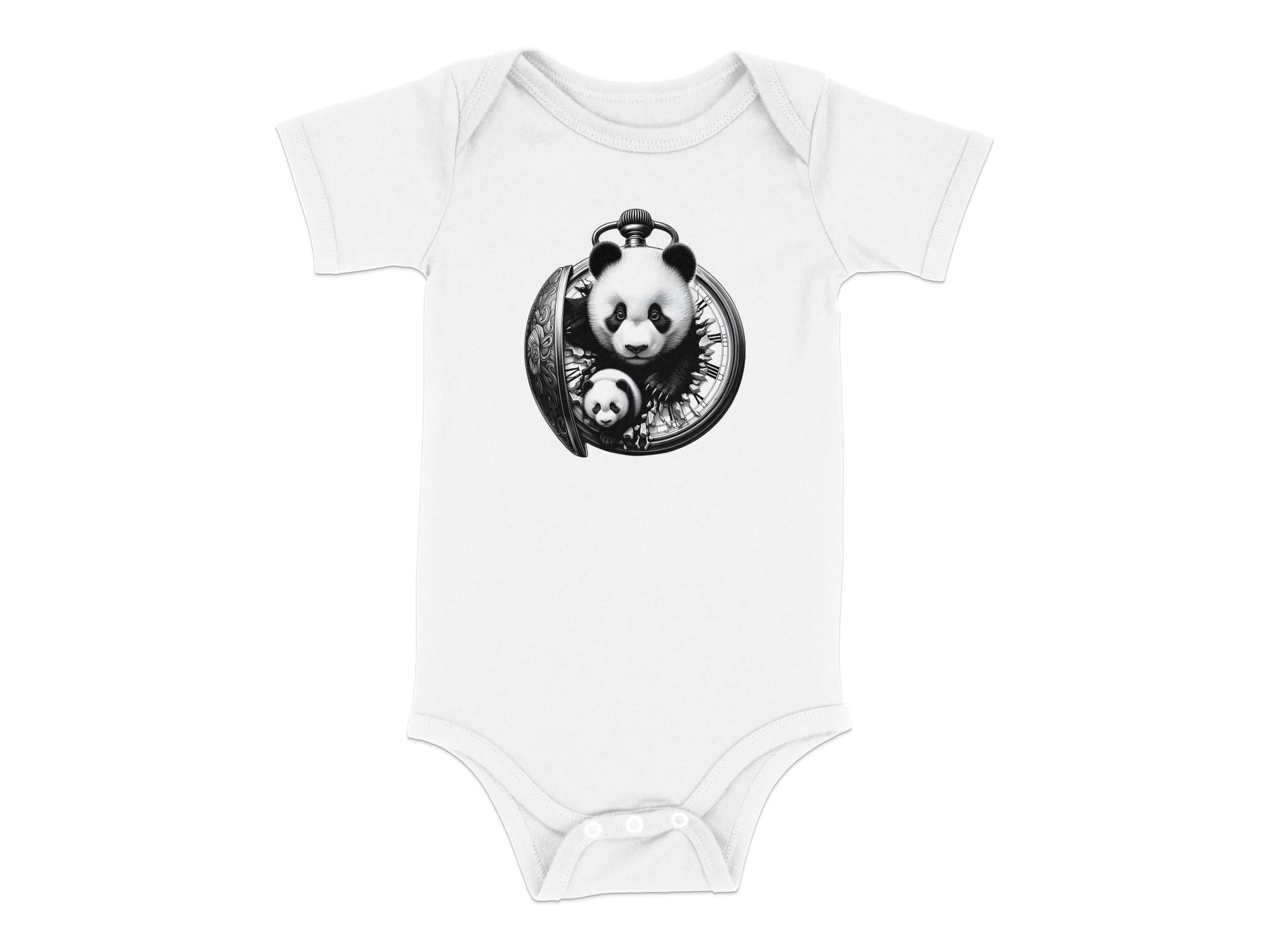 Panda - Coloured Toddler Bodysuit Realistic Animal Talisman Unisex Cute Tee Graphic Design