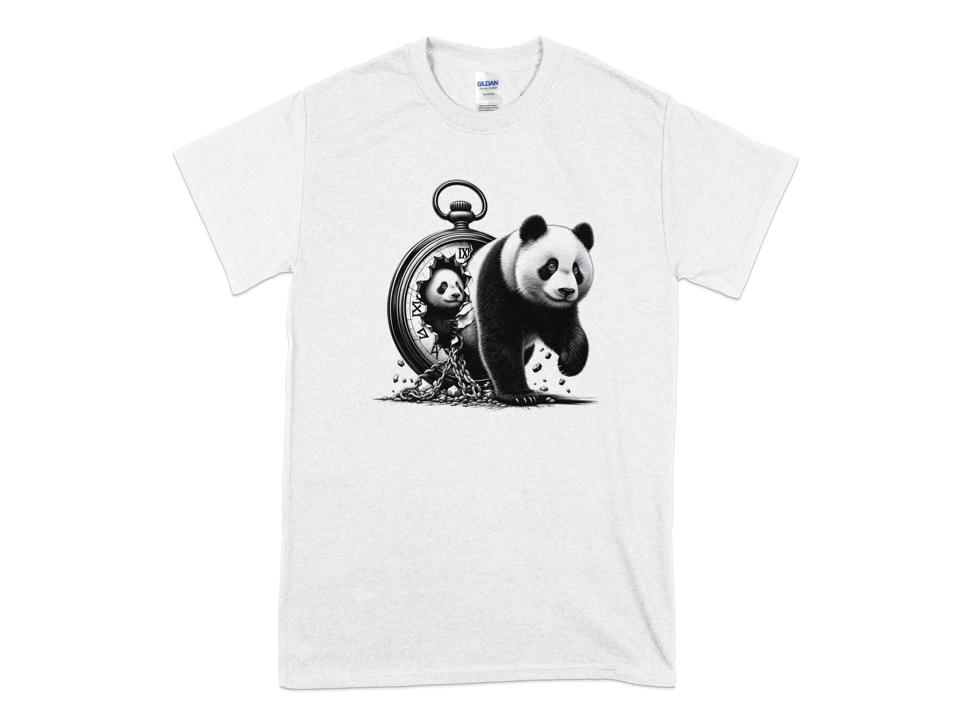 Panda - Coloured Gildan T-Shirt Realistic Animal Talisman Unisex Cute Tee Graphic Design