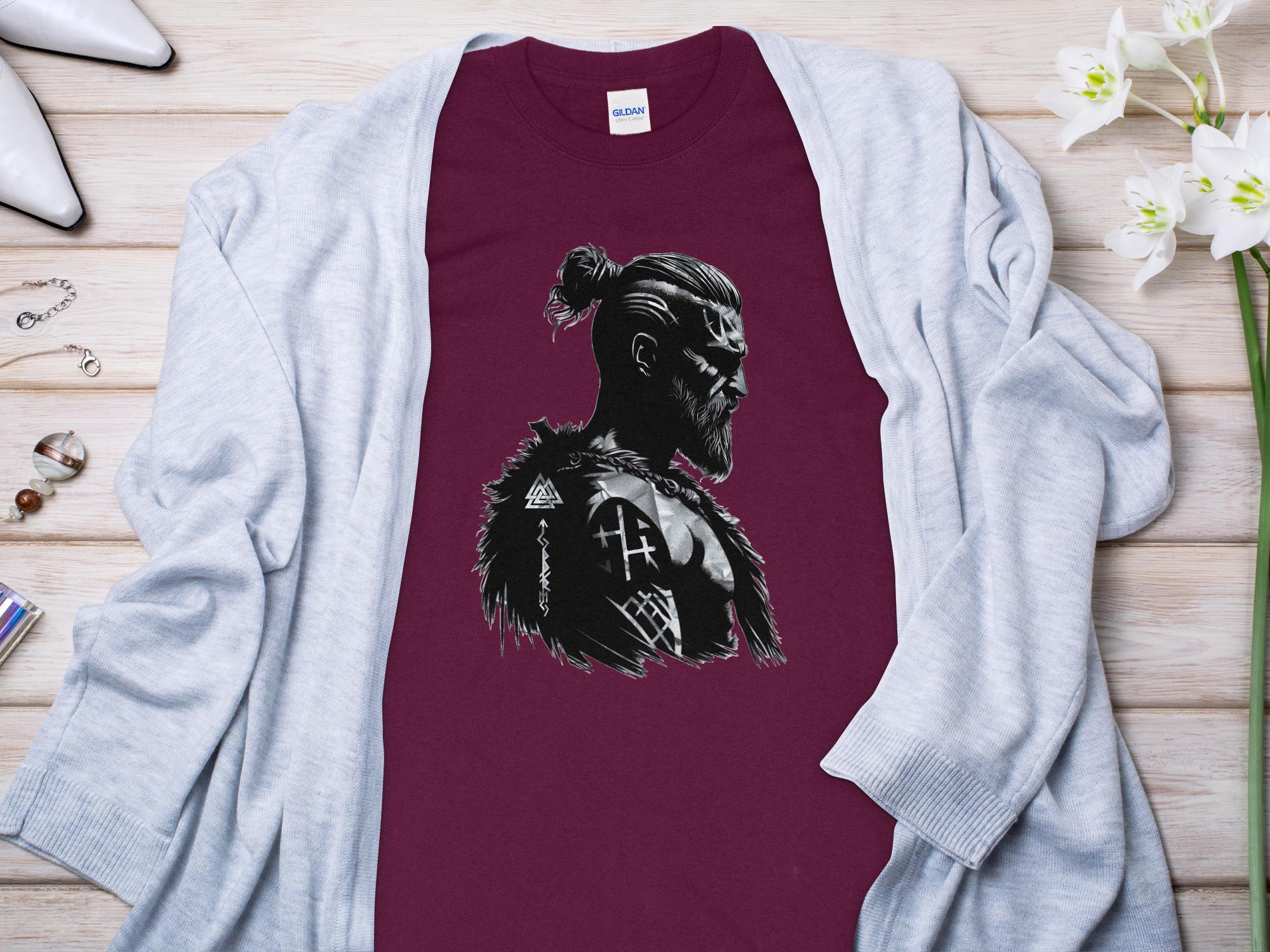 Viking Resilience- Coloured Gildan Long Sleeve Norse Talisman Men Women Unisex Valhalla Tee