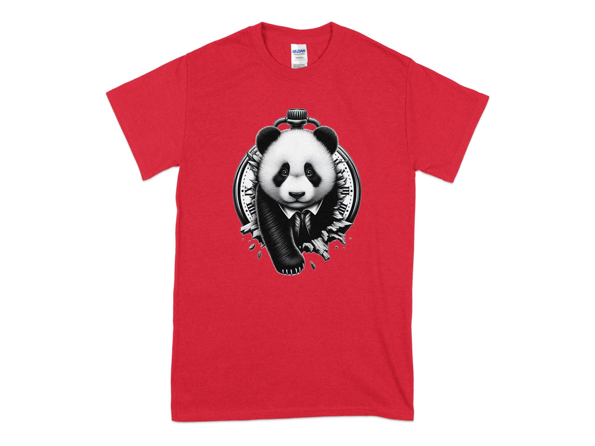 Panda - Coloured Gildan T-Shirt Realistic Animal Talisman Unisex Cute Tee Graphic Design