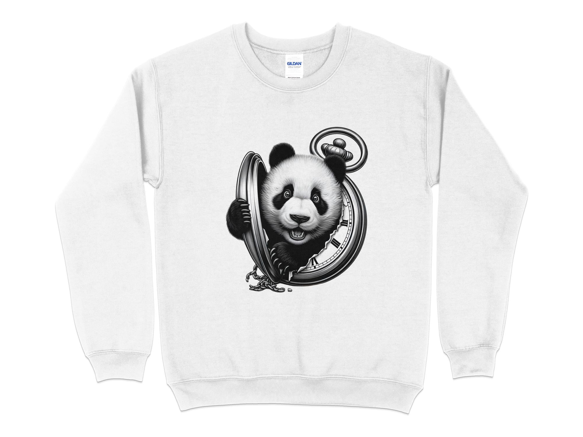 Panda - Coloured Gildan Sweatshirt Realistic Animal Talisman Unisex Cute Tee Graphic Design