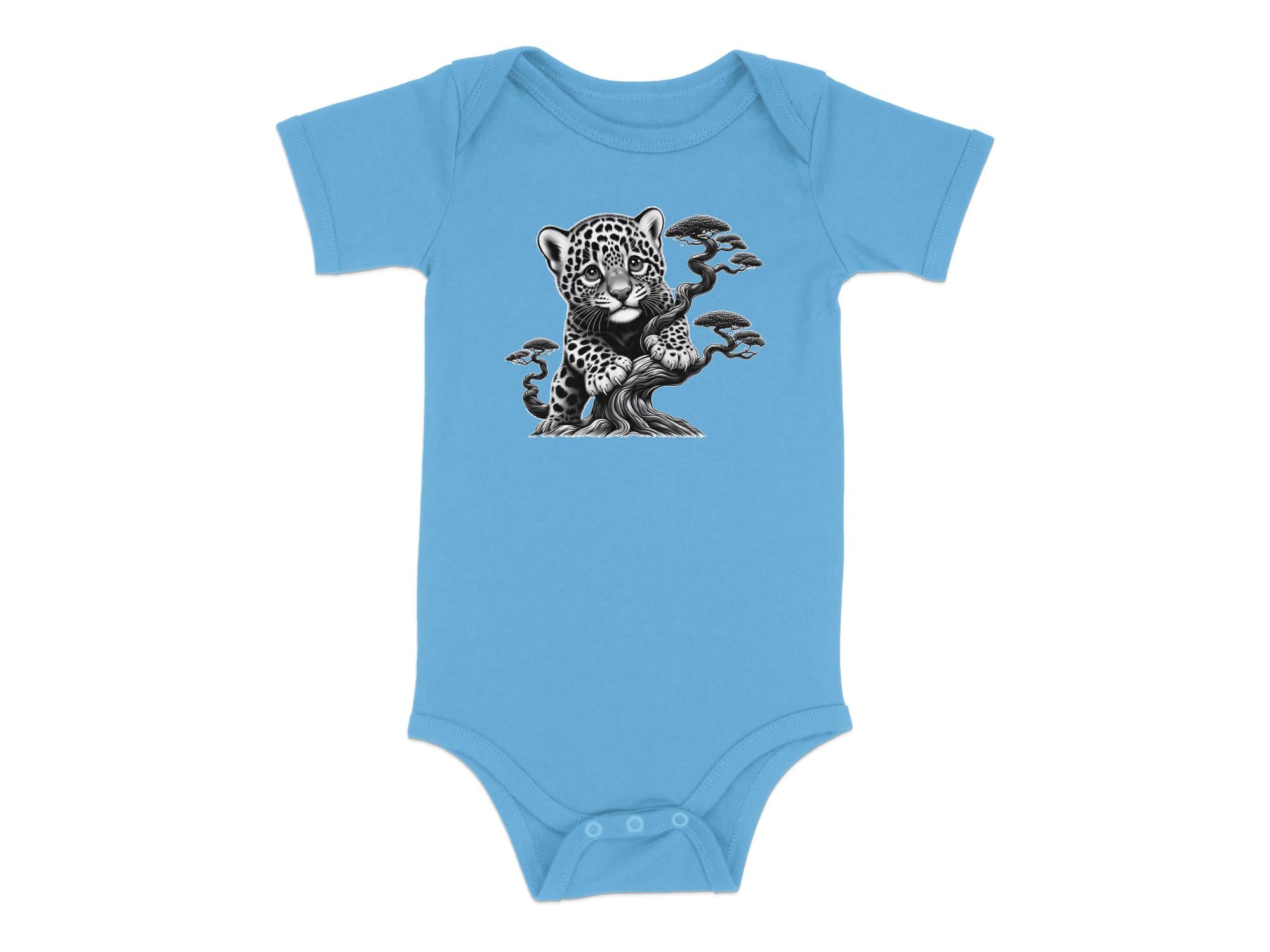 Leopard Bonsai - Coloured Toddler Bodysuit Realistic Animal Talisman Unisex Cute Tee Graphic Design