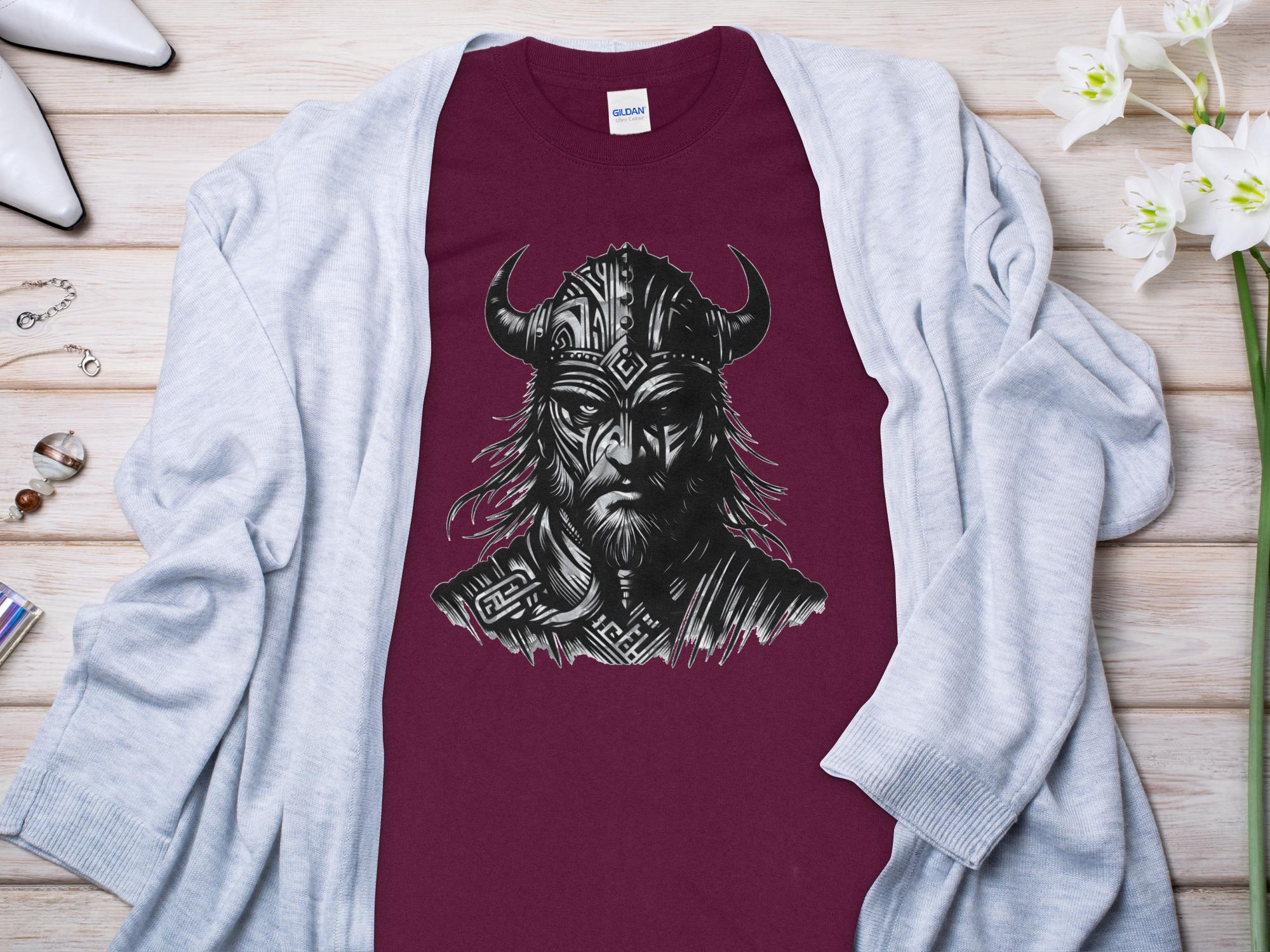 Viking Valour- Coloured Gildan Long Sleeve Norse Talisman Men Women Unisex Valhalla Tee