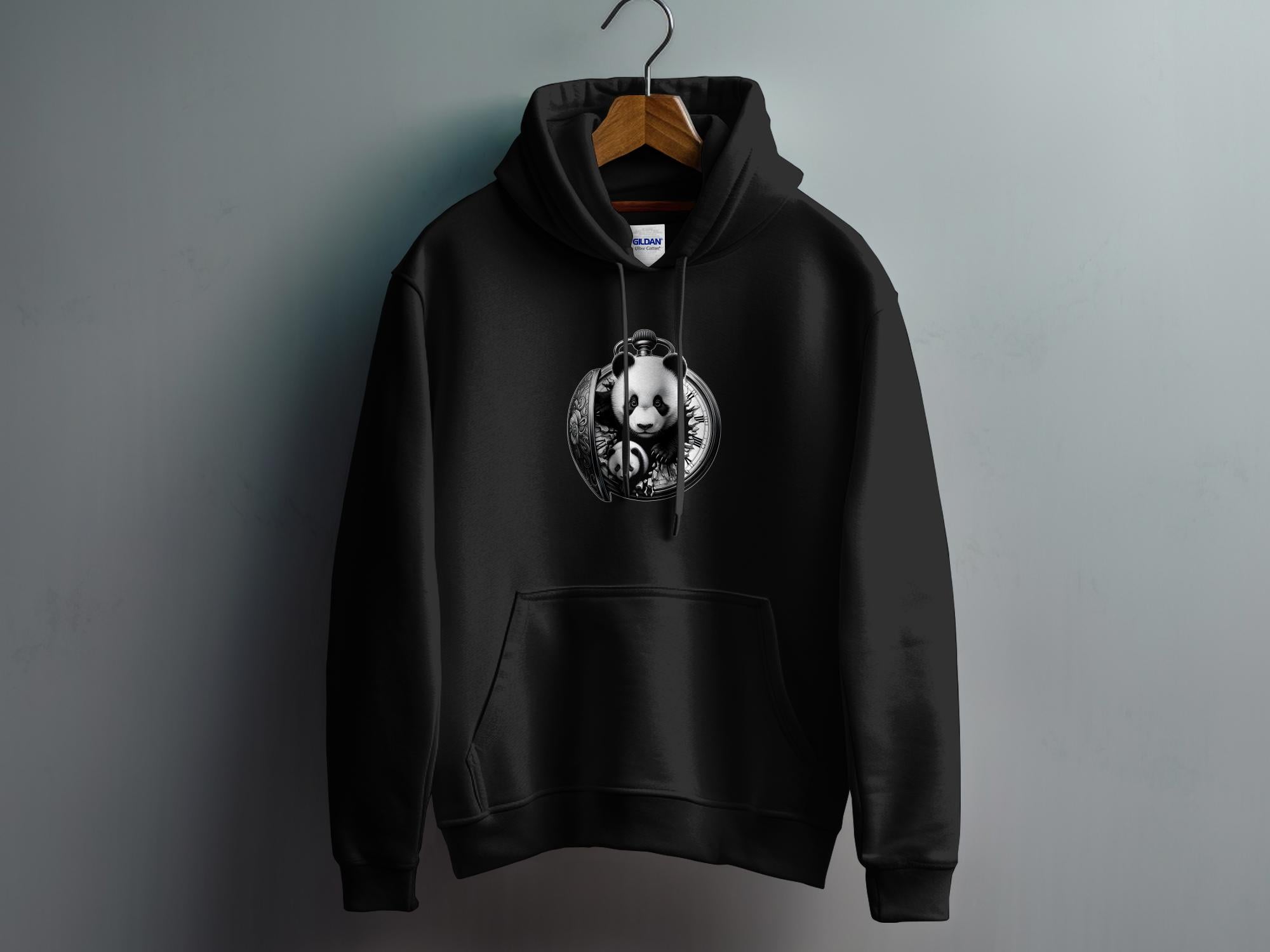 Panda - Coloured Gildan Hoodie Realistic Animal Talisman Unisex Cute Tee Graphic Design