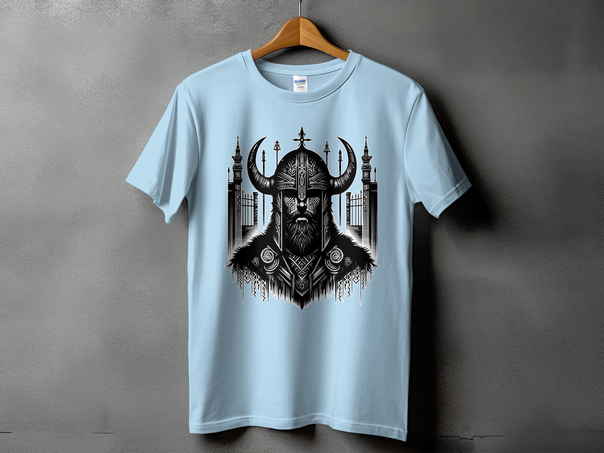 Viking Resolve - Coloured Gildan T Shirt Realistic Norse Talisman Men Women Unisex Valhalla Tee Graphic Design