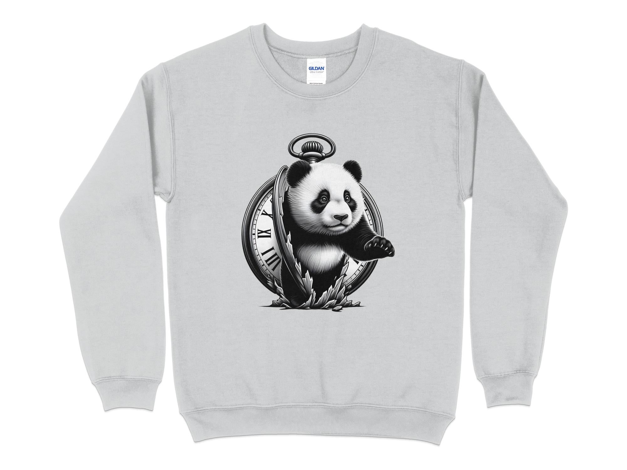 Panda - Coloured Gildan Sweatshirt Realistic Animal Talisman Unisex Cute Tee Graphic Design