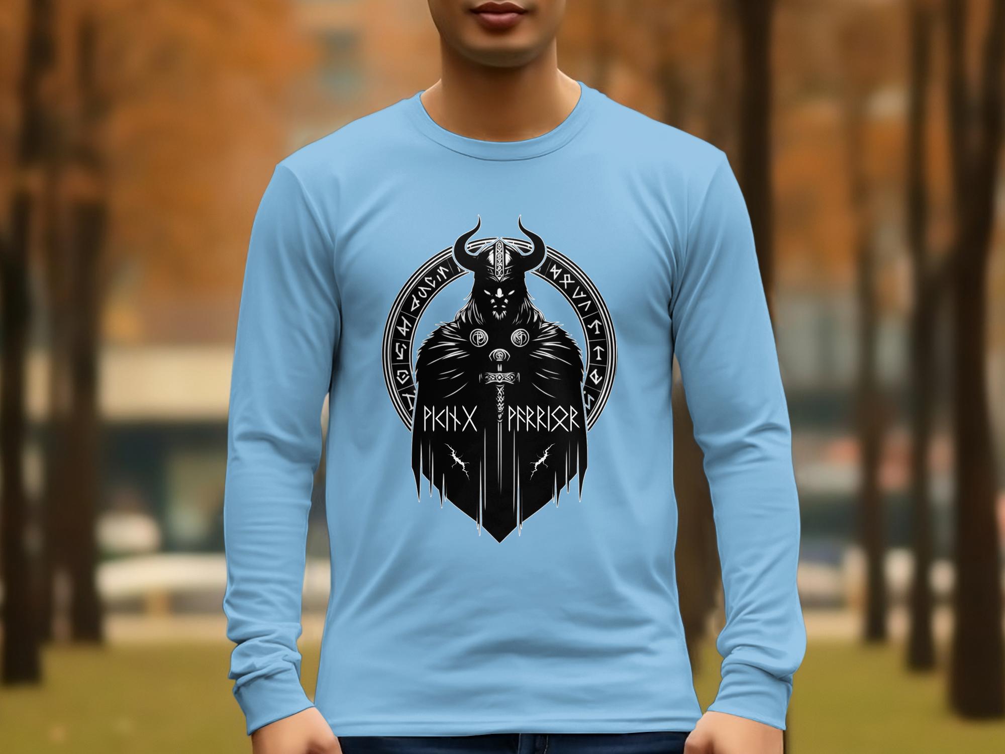 Viking Seer - Coloured Gildan Long Sleeve Shirt  Norse Talisman Men Women Unisex Valhalla Tee