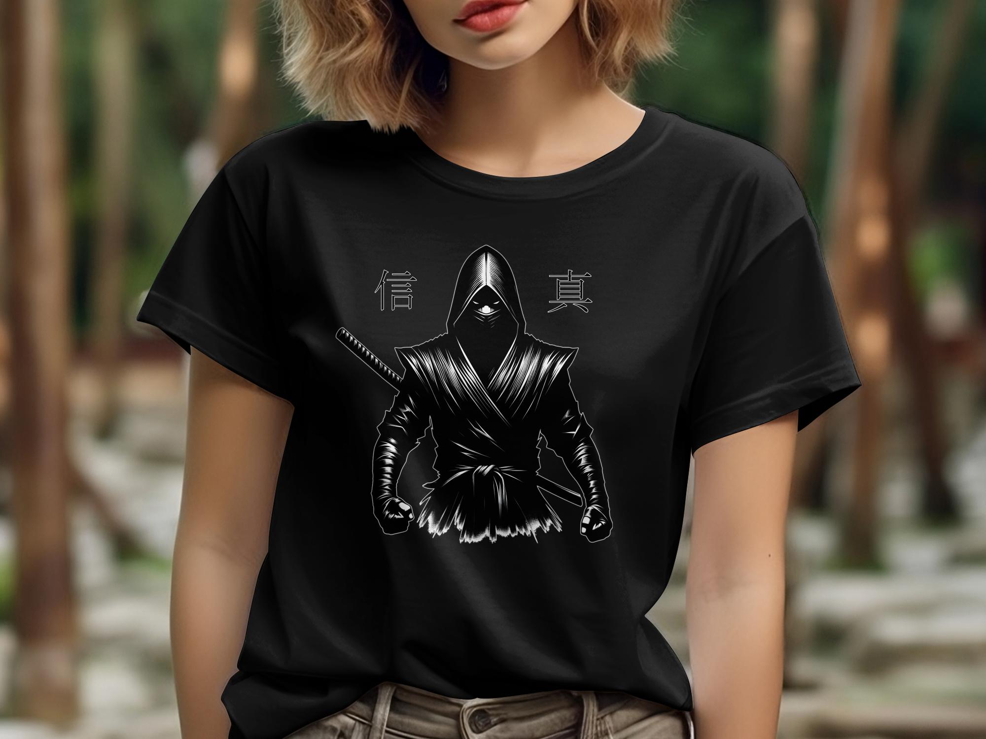 Samurai Ninja - Coloured Gildan T-Shirt Japanese Talisman Unisex Cultural Symbolic Graphic Design