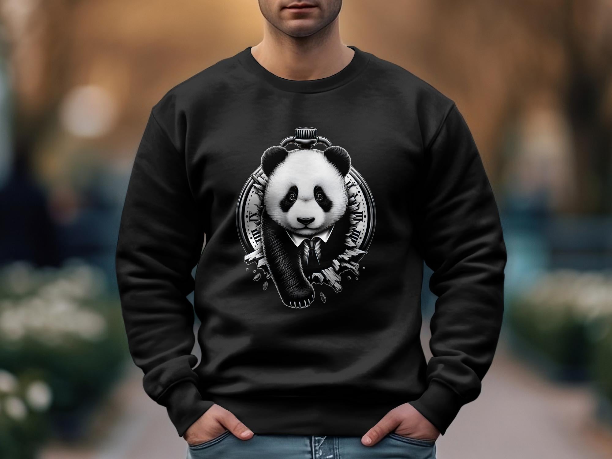 Panda - Coloured Gildan Sweatshirt Realistic Animal Talisman Unisex Cute Tee Graphic Design