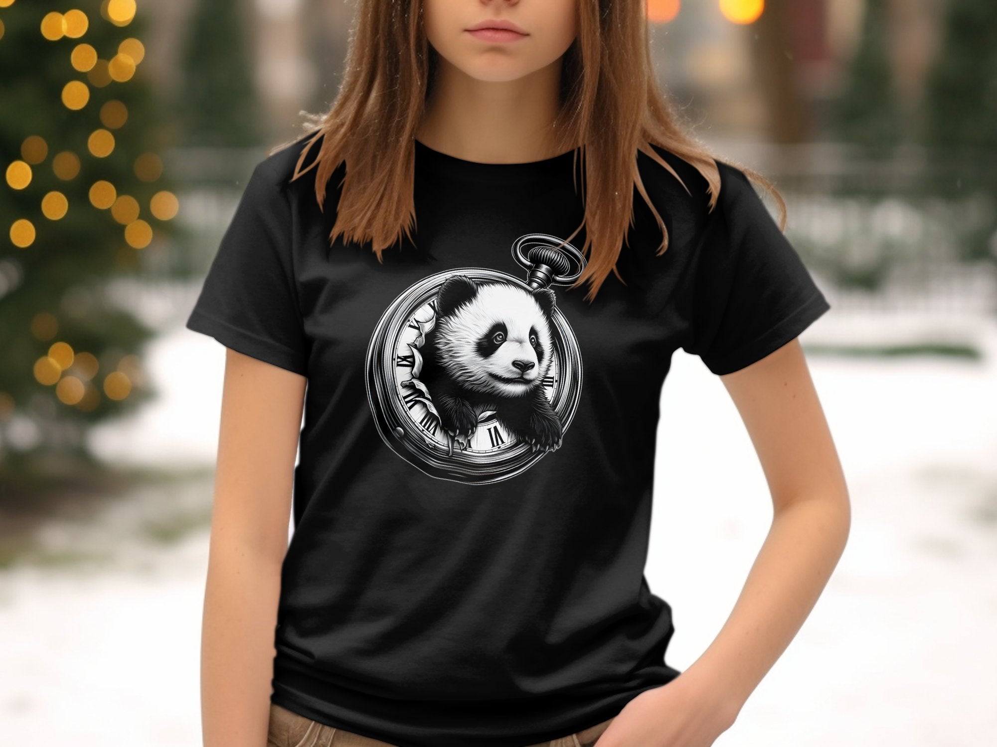 Panda - Coloured Kids T-Shirt Realistic Animal Talisman Unisex Cute Tee Graphic Design