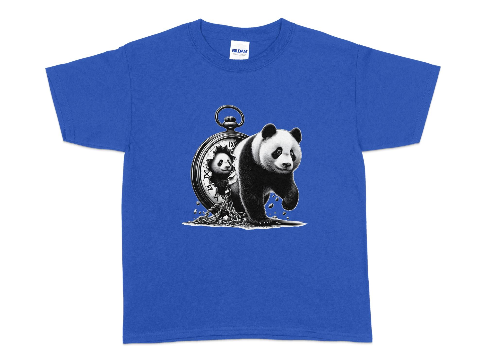 Panda - Coloured Kids T-Shirt Realistic Animal Talisman Unisex Cute Tee Graphic Design