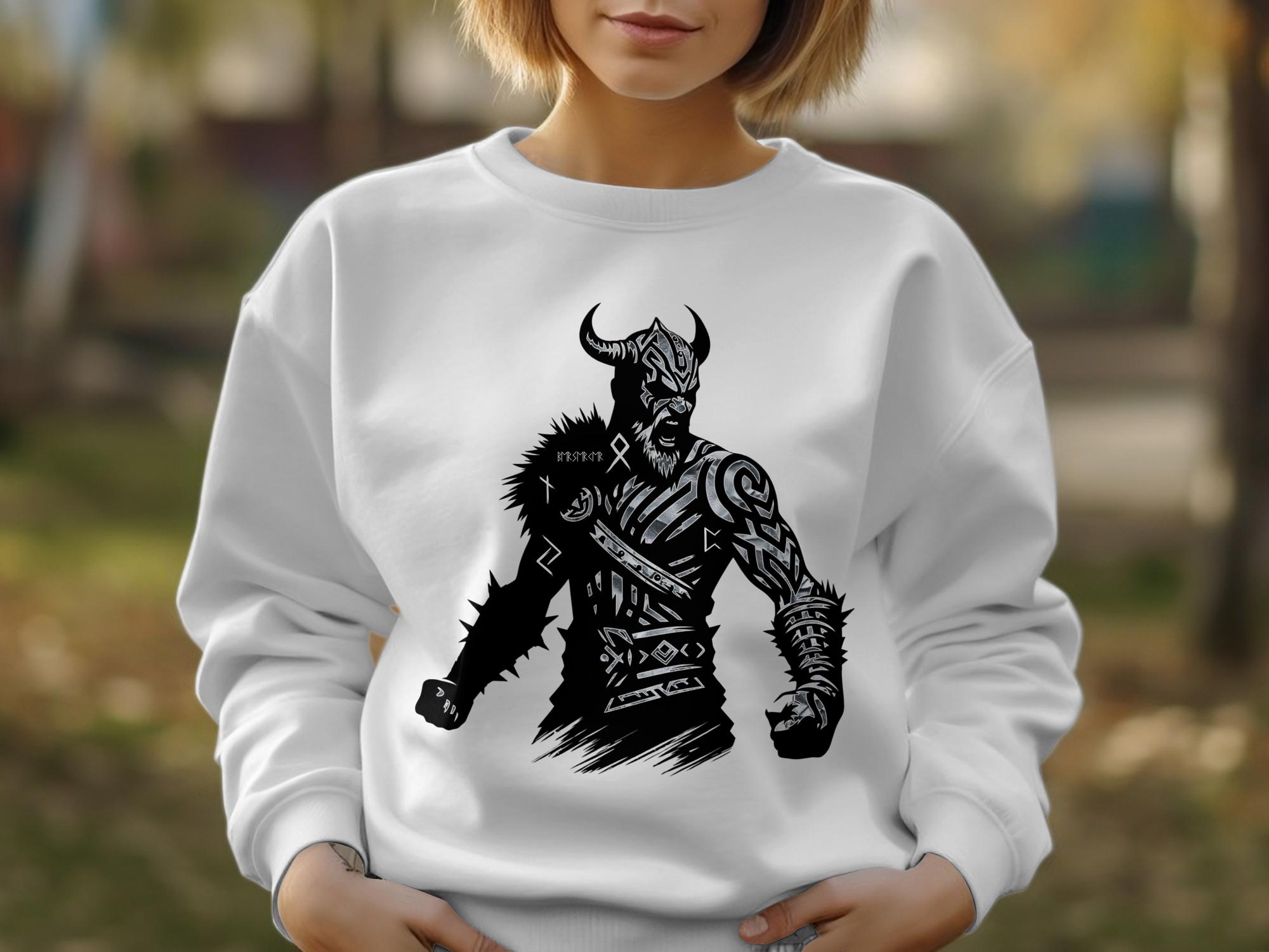 Viking Berserker - Coloured Gildan Sweatshirt Norse Talisman Men Women Unisex Valhalla Tee