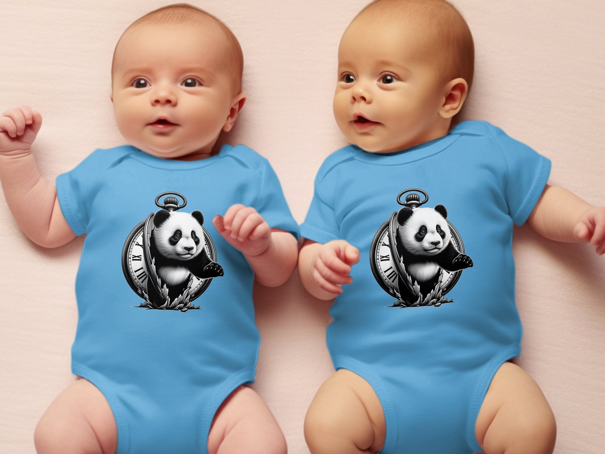 Panda - Coloured Toddler Bodysuit Realistic Animal Talisman Unisex Cute Tee Graphic Design