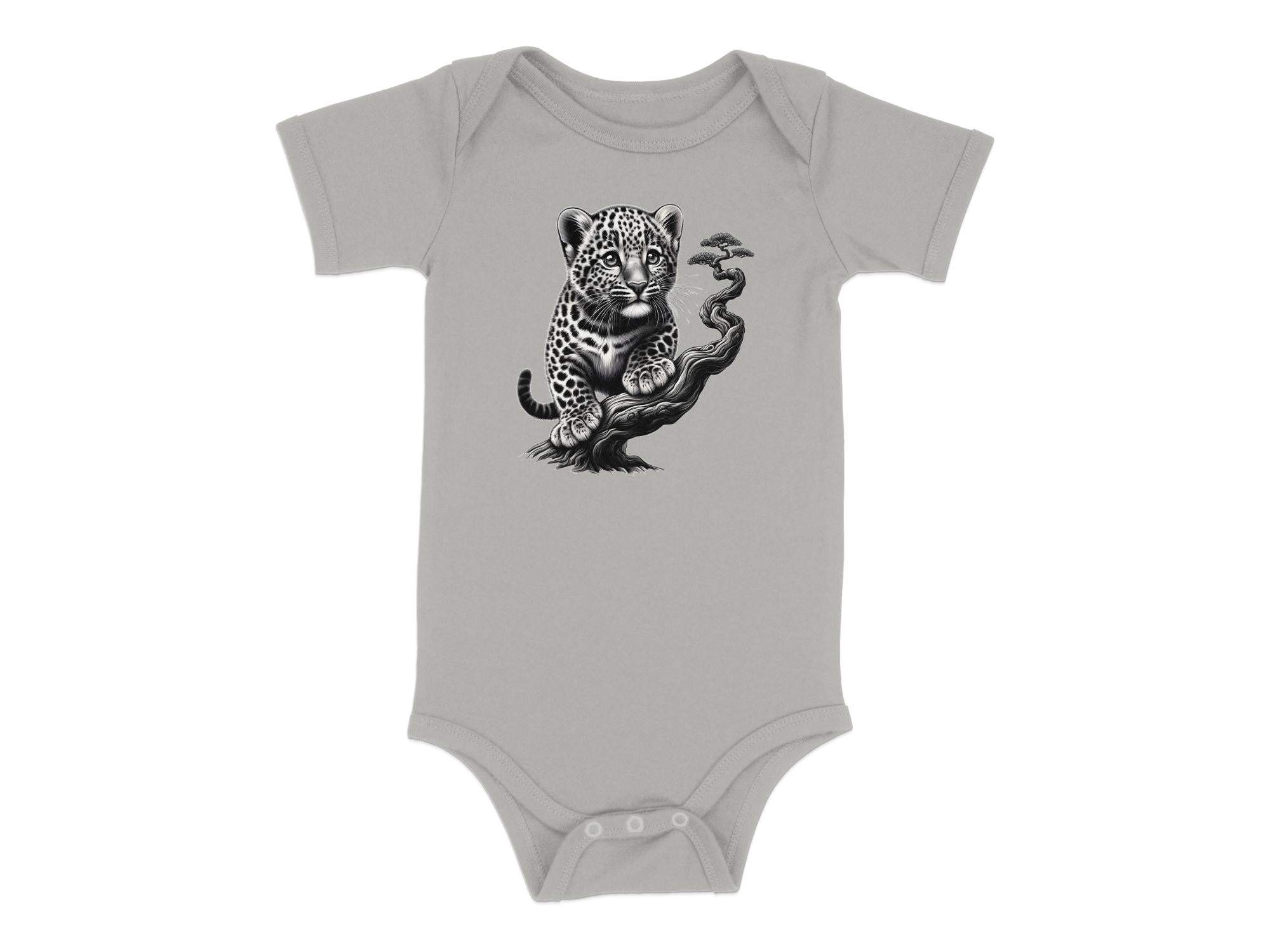 Leopard Bonsai - Coloured Toddler Bodysuit Realistic Animal Talisman Unisex Cute Tee Graphic Design