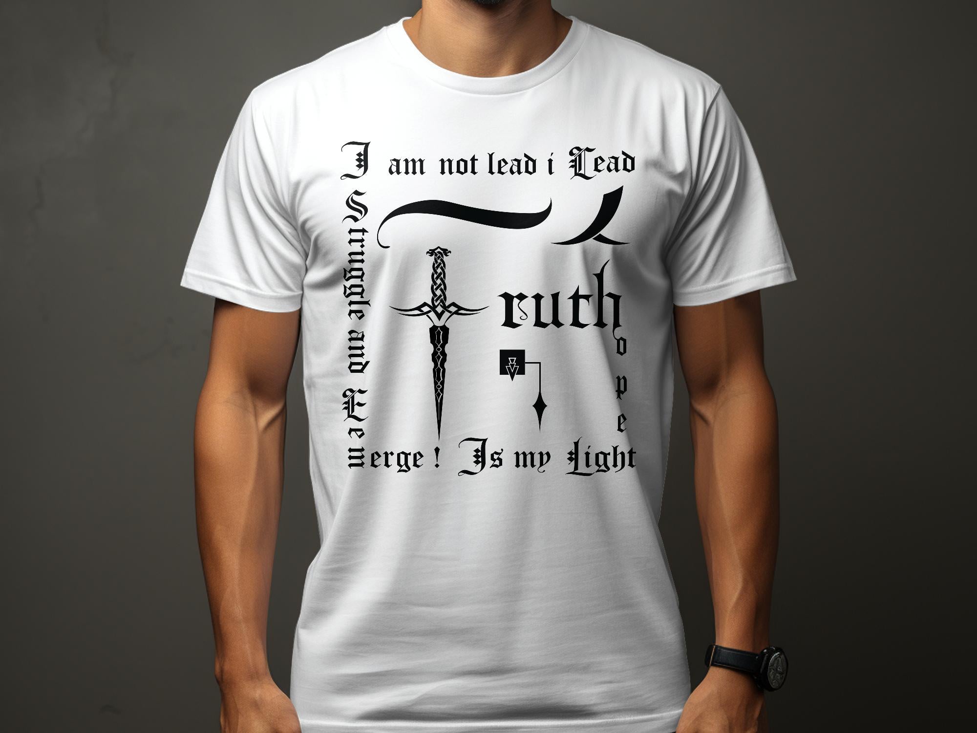 Truth Empowerment - White Gildan T Shirt Inspirational Talisman Men Women Unisex Tee Graphic Design