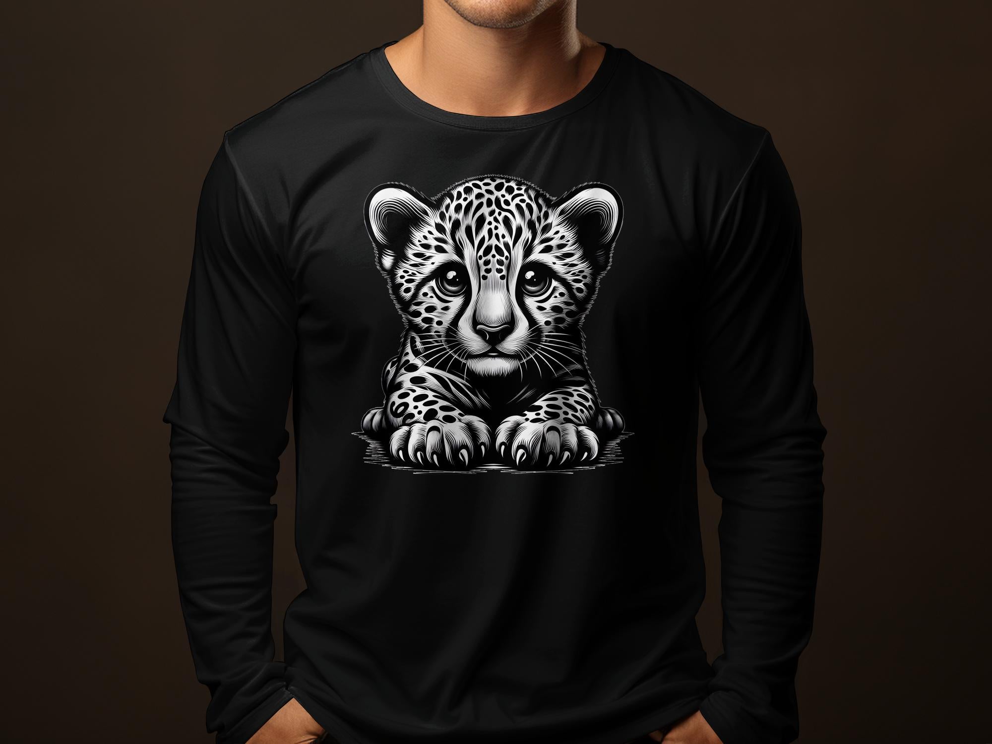 Cheetah World - Coloured Gildan Long Sleeve Realistic Animal Talisman Unisex Cute Tee Graphic Design