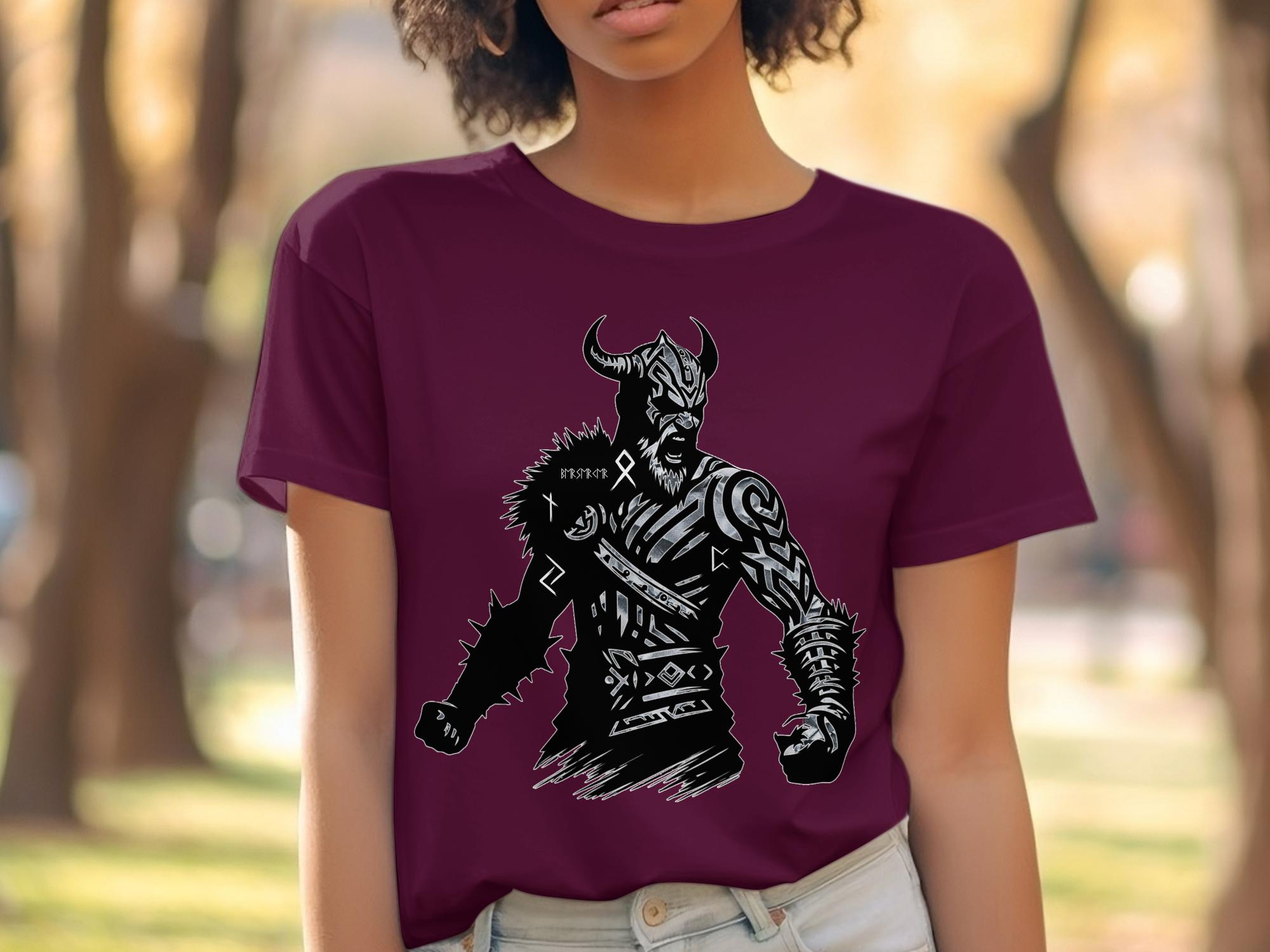 Viking Berserker - Coloured Gildan T Shirt Norse Talisman Men Women Unisex Valhalla Tee