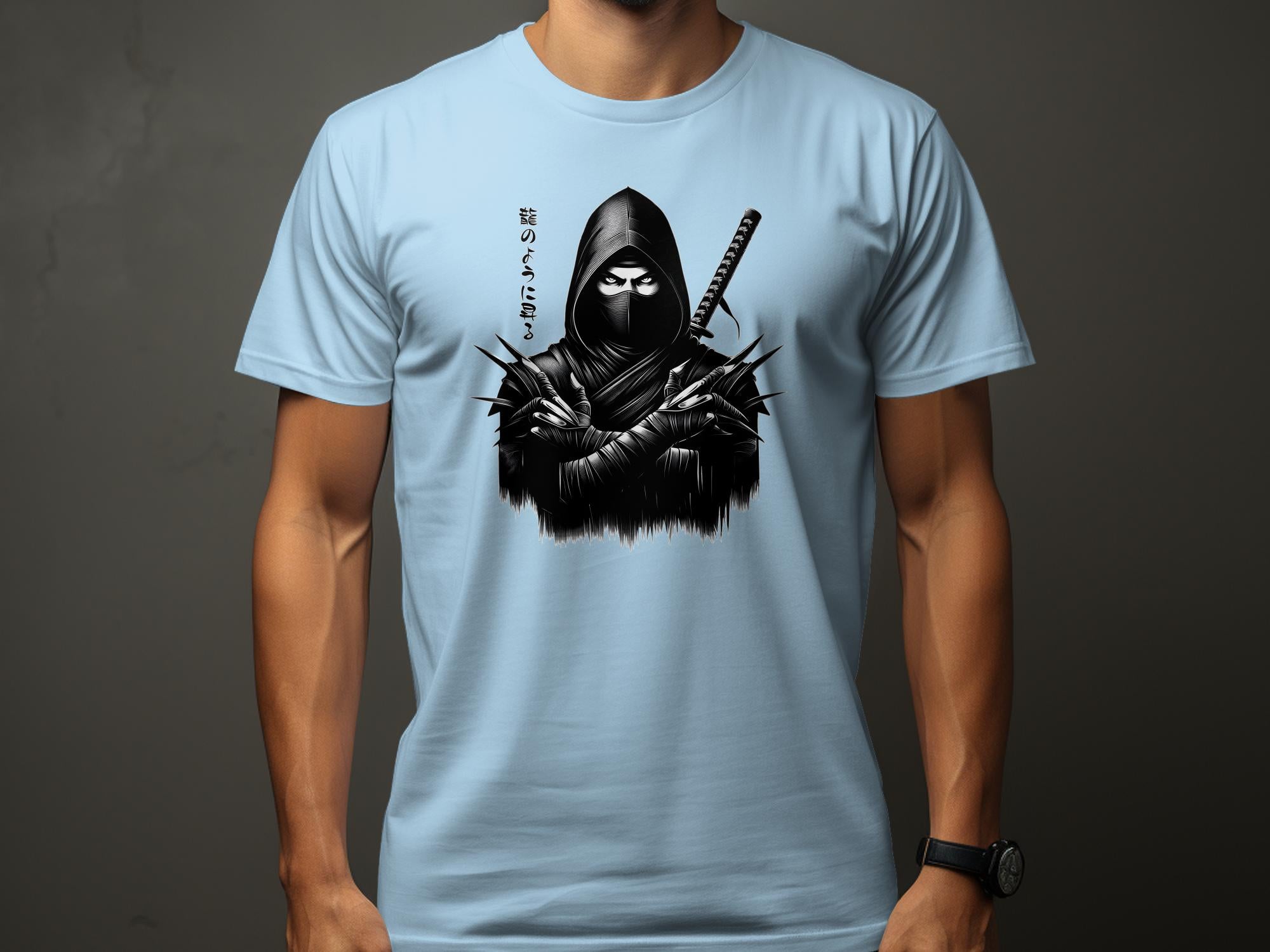 Samurai Ninja - Coloured Gildan T-Shirt Japanese Talisman Unisex Cultural Symbolic Graphic Design