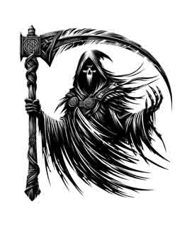 Grim Reaper - Digital Art | PNG, JPEG & SVG | Instant Download for Apparel, Décor and Wall Art