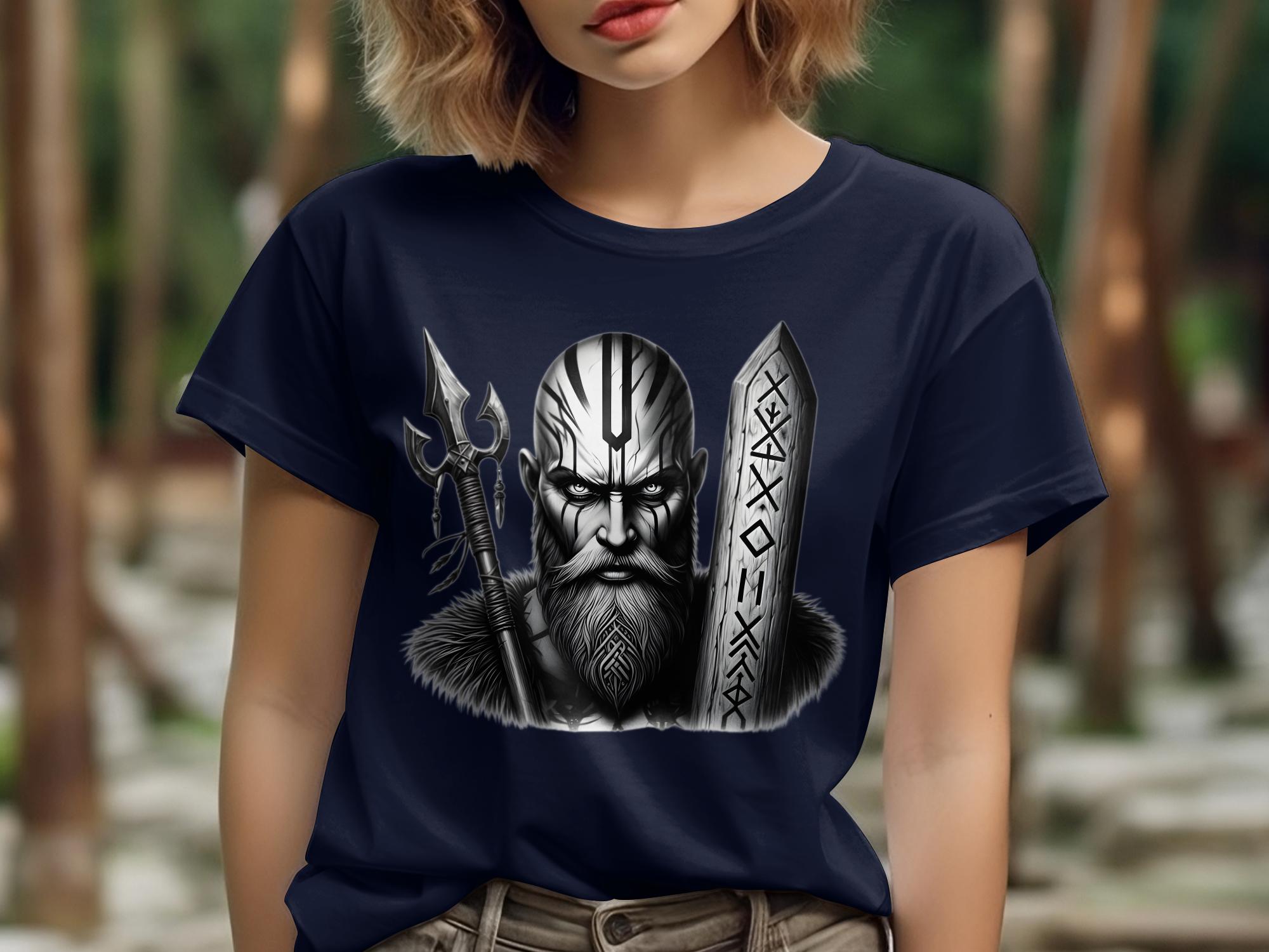 Viking Strength - Coloured Gildan T Shirt Realistic Norse Talisman Men Women Unisex Valhalla Tee Graphic Design