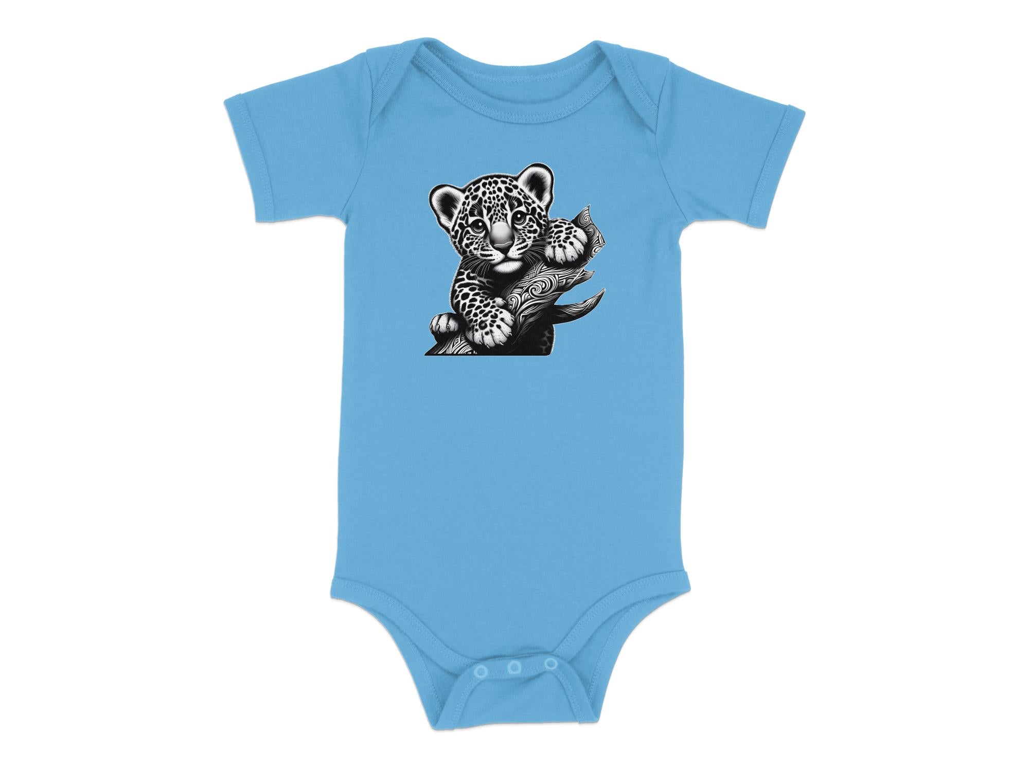 Leopard Bonsai - Coloured Toddler Bodysuit Realistic Animal Talisman Unisex Cute Tee Graphic Design