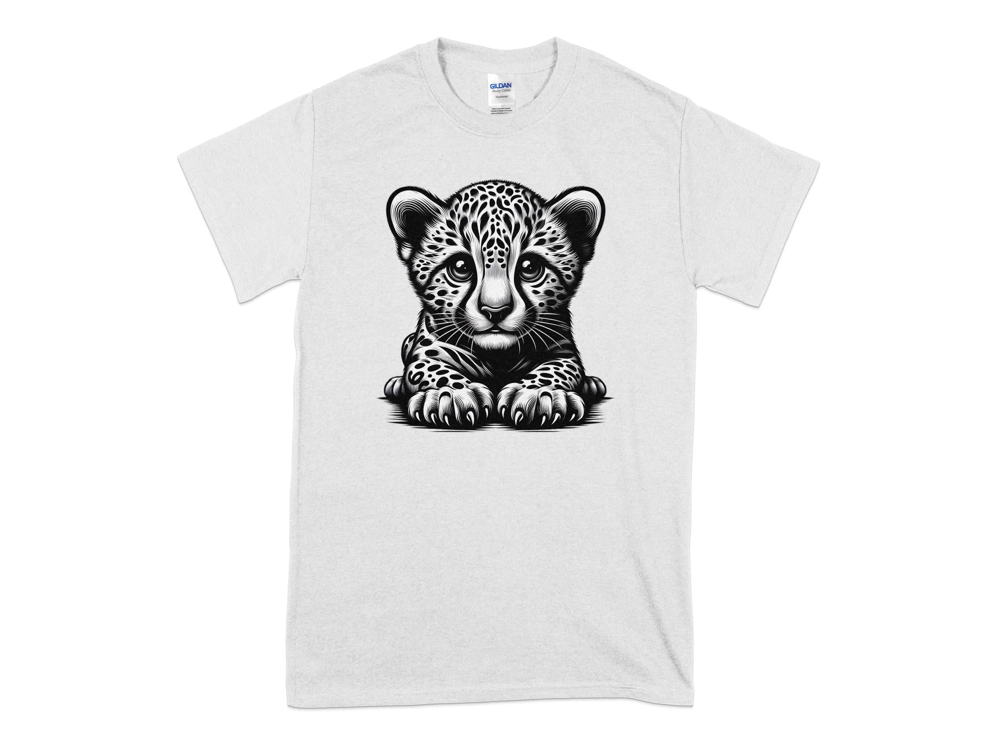 Cheetah World - Coloured Gildan T-Shirt Realistic Animal Talisman Unisex Cute Tee Graphic Design