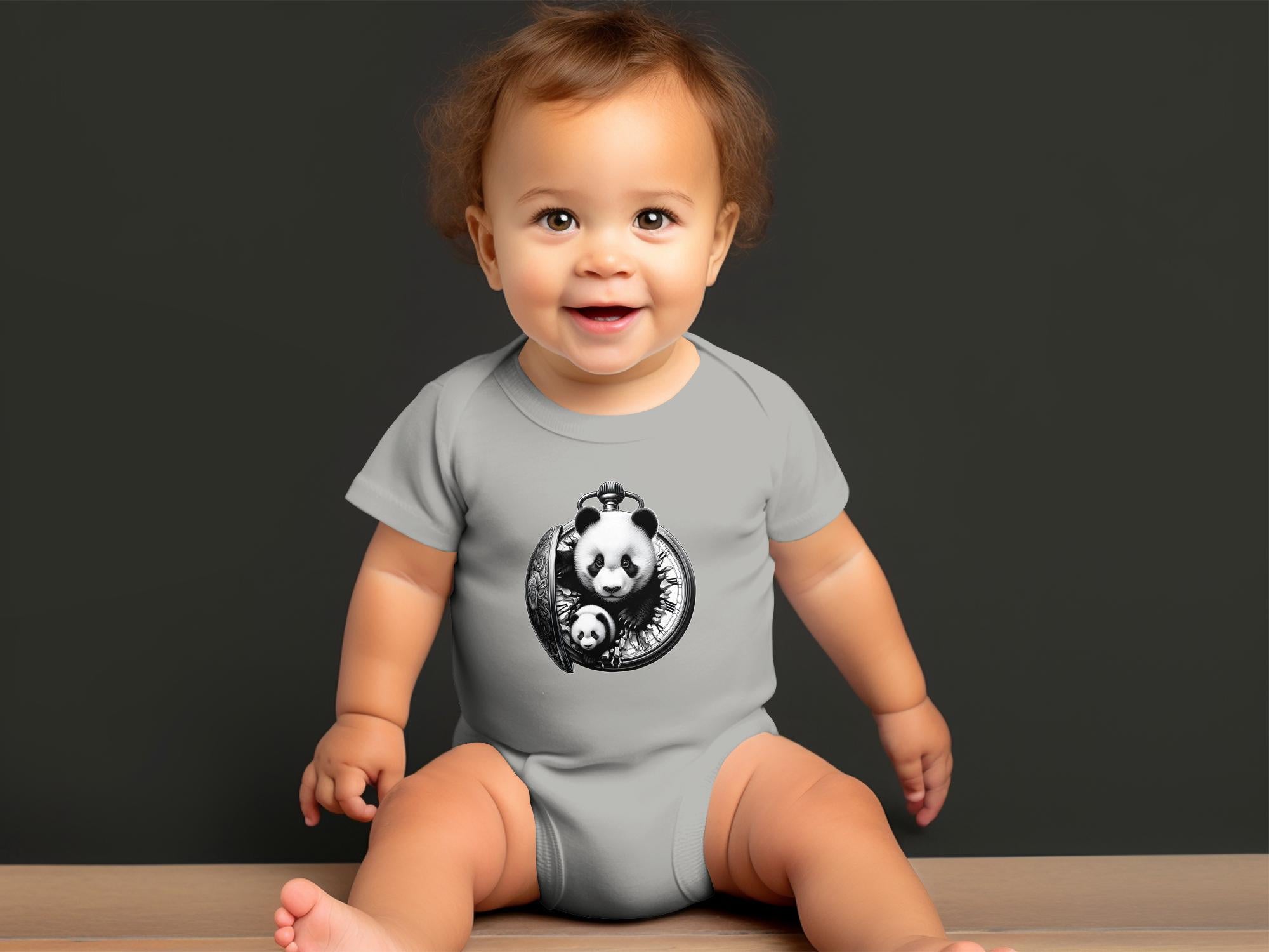 Panda - Coloured Toddler Bodysuit Realistic Animal Talisman Unisex Cute Tee Graphic Design