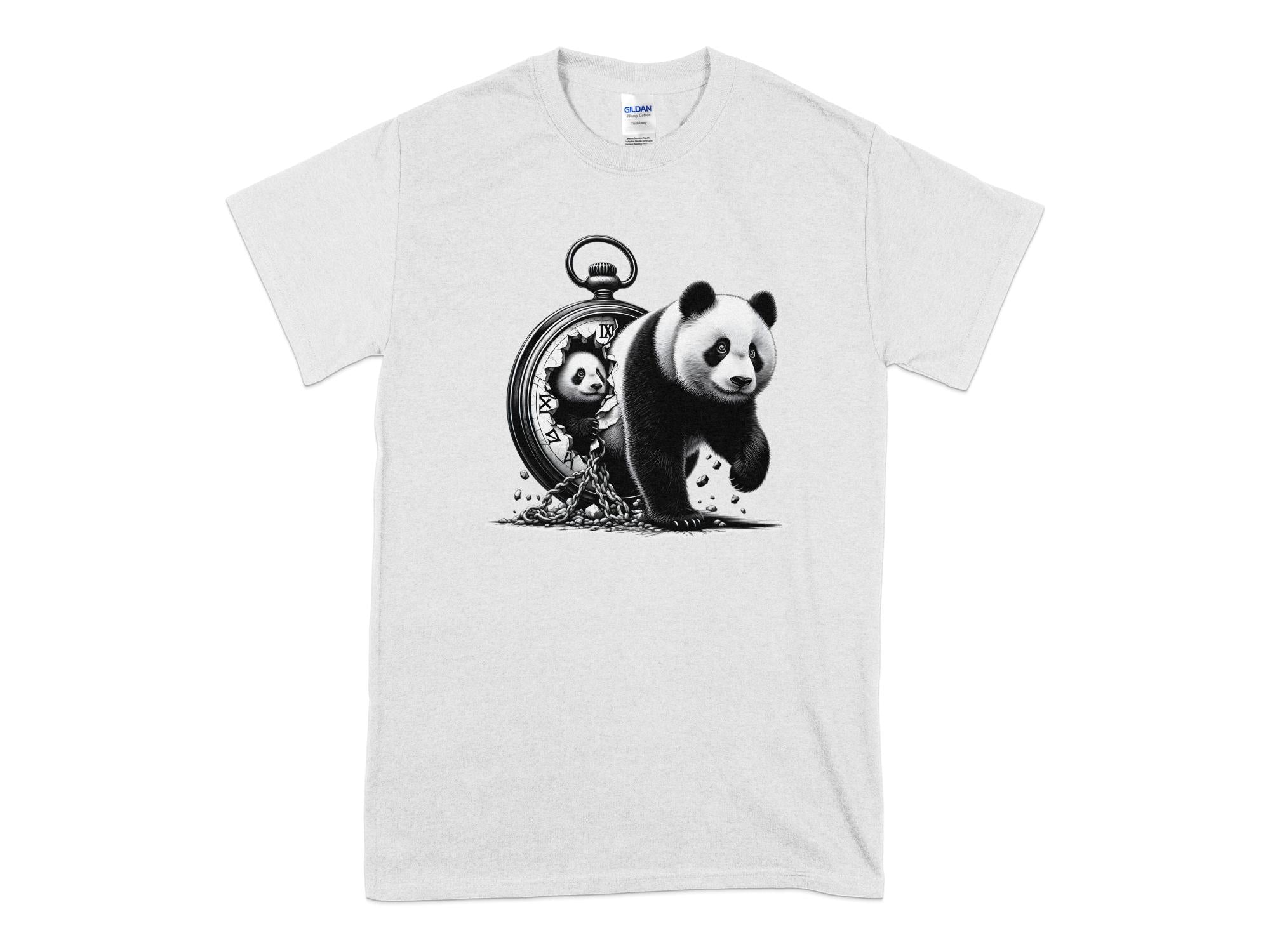 Panda - Coloured Gildan T-Shirt Realistic Animal Talisman Unisex Cute Tee Graphic Design